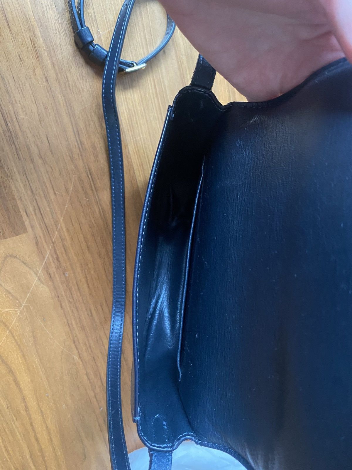 Celine Old Céline Trotteur Navy Cross-body Bag Size ONE SIZE - 9 Thumbnail