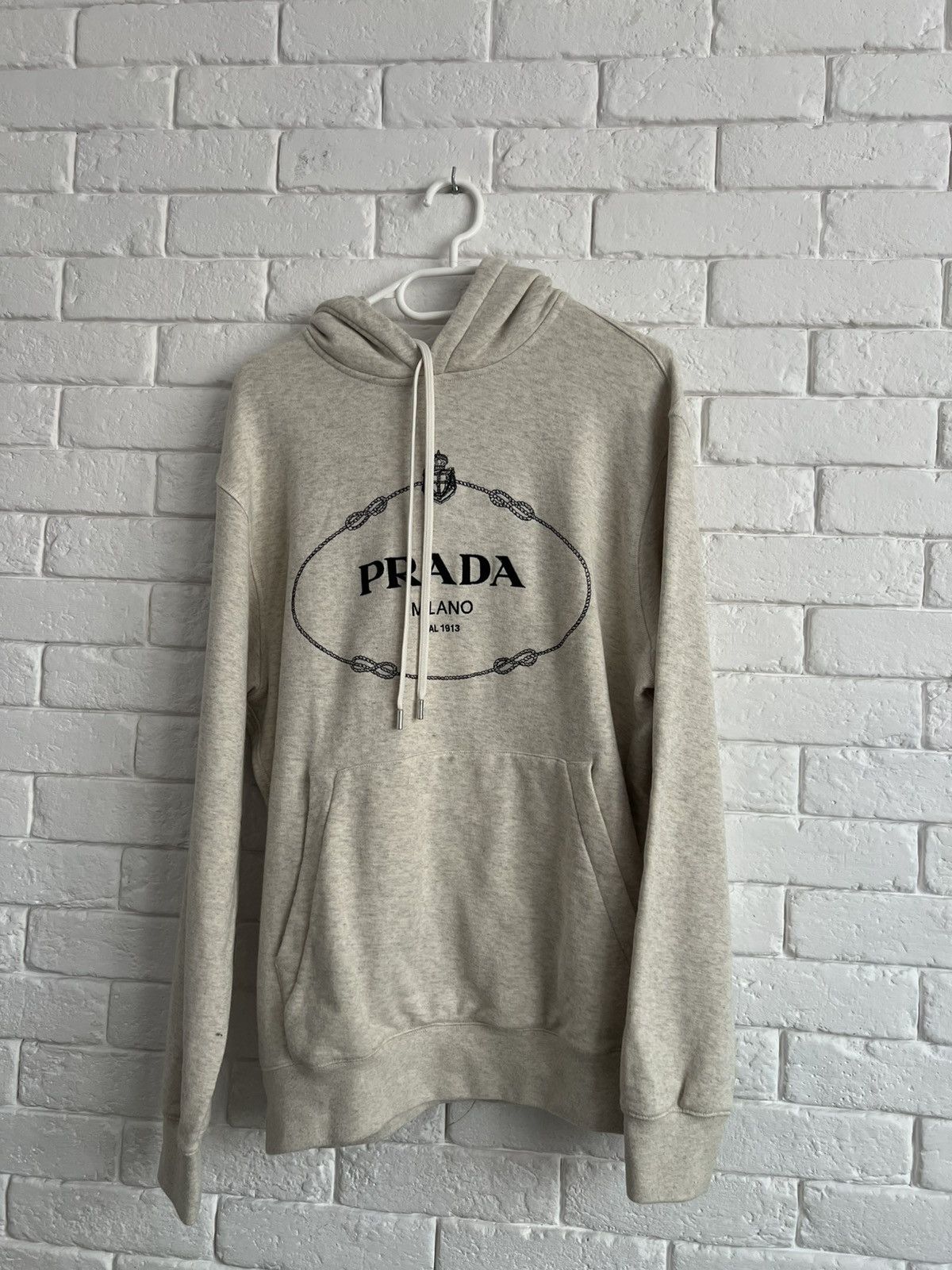 Prada 1920$ Oversized Embroidery Logo Hoodie Size US XS / EU 42 / 0 - 1 Thumbnail