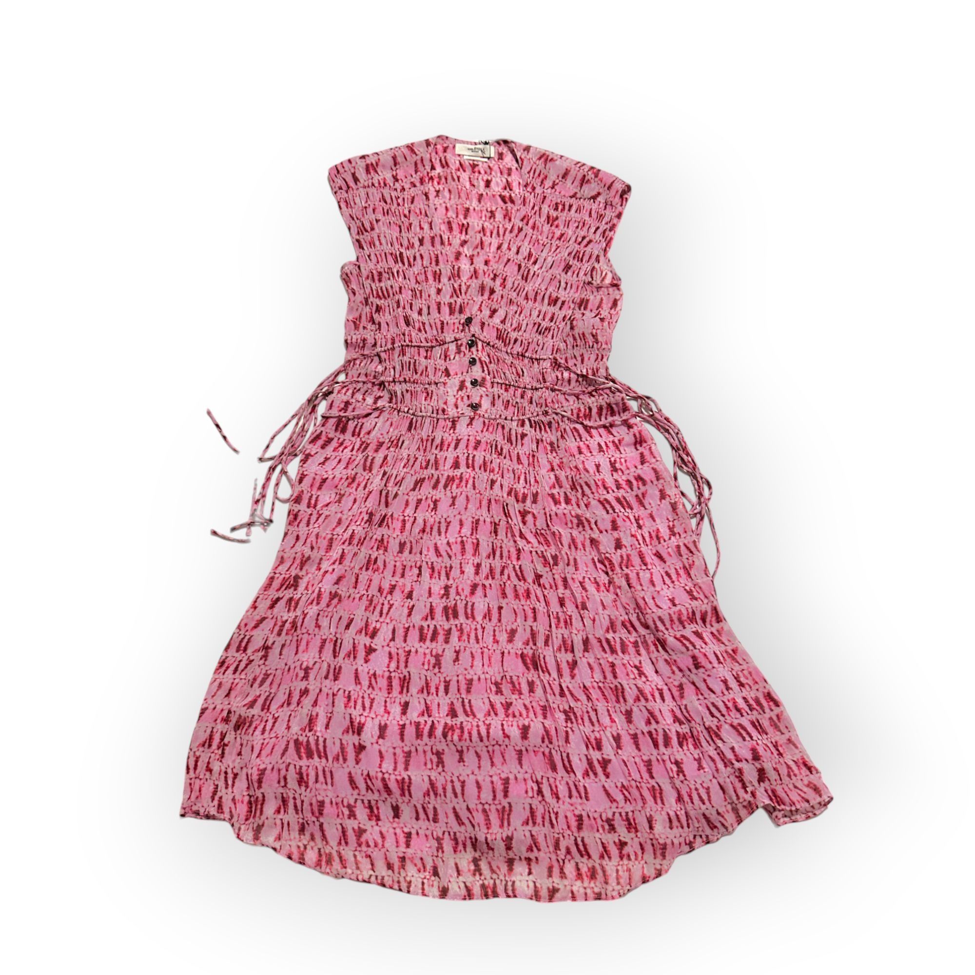 Isabel Marant Etoile Isabel Marant Etolie Segun Tie Dye Mini Dress In Red, Size Size XS / US 0-2 / IT 36-38 - 5 Thumbnail