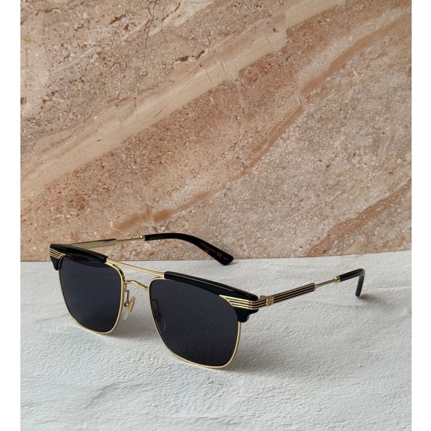 Gucci NEW Gucci GG0287S Black Clubmaster Unisex Sunglasses $625 Size ONE SIZE - 1 Thumbnail