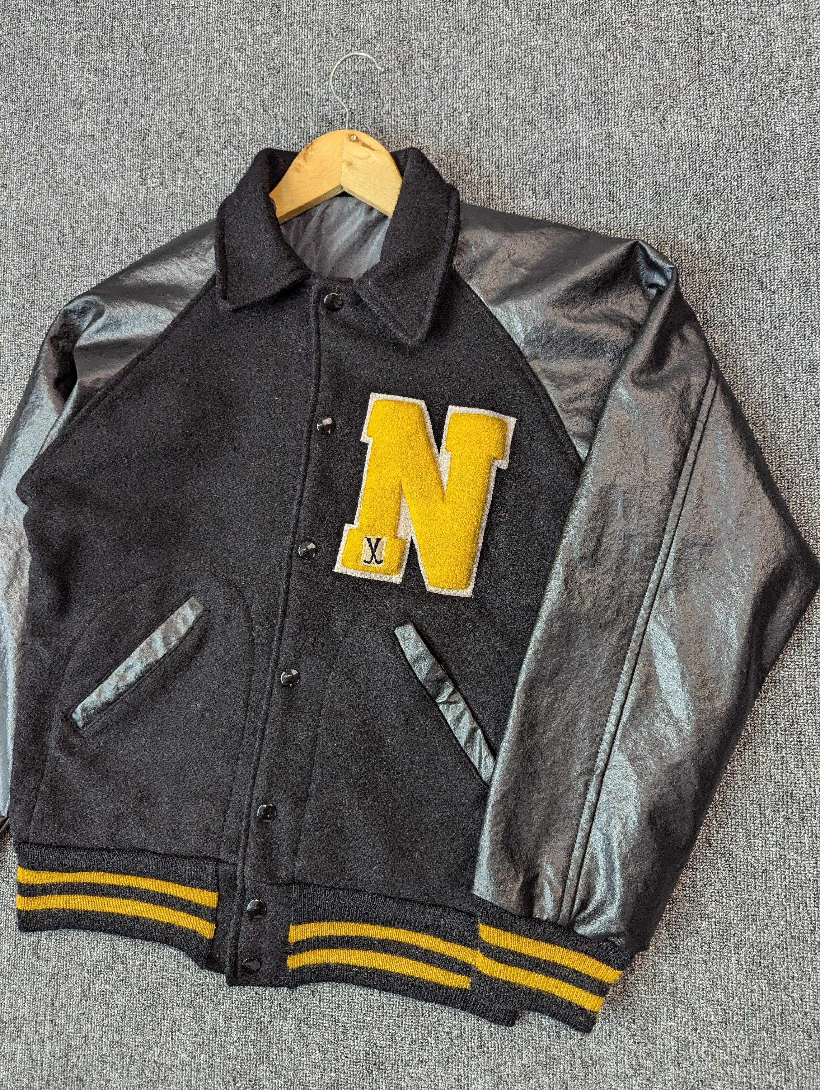 Vintage Vintage Fab Knit Letterman Varsity Jacket Size US M / EU 48-50 / 2 - 2 Thumbnail
