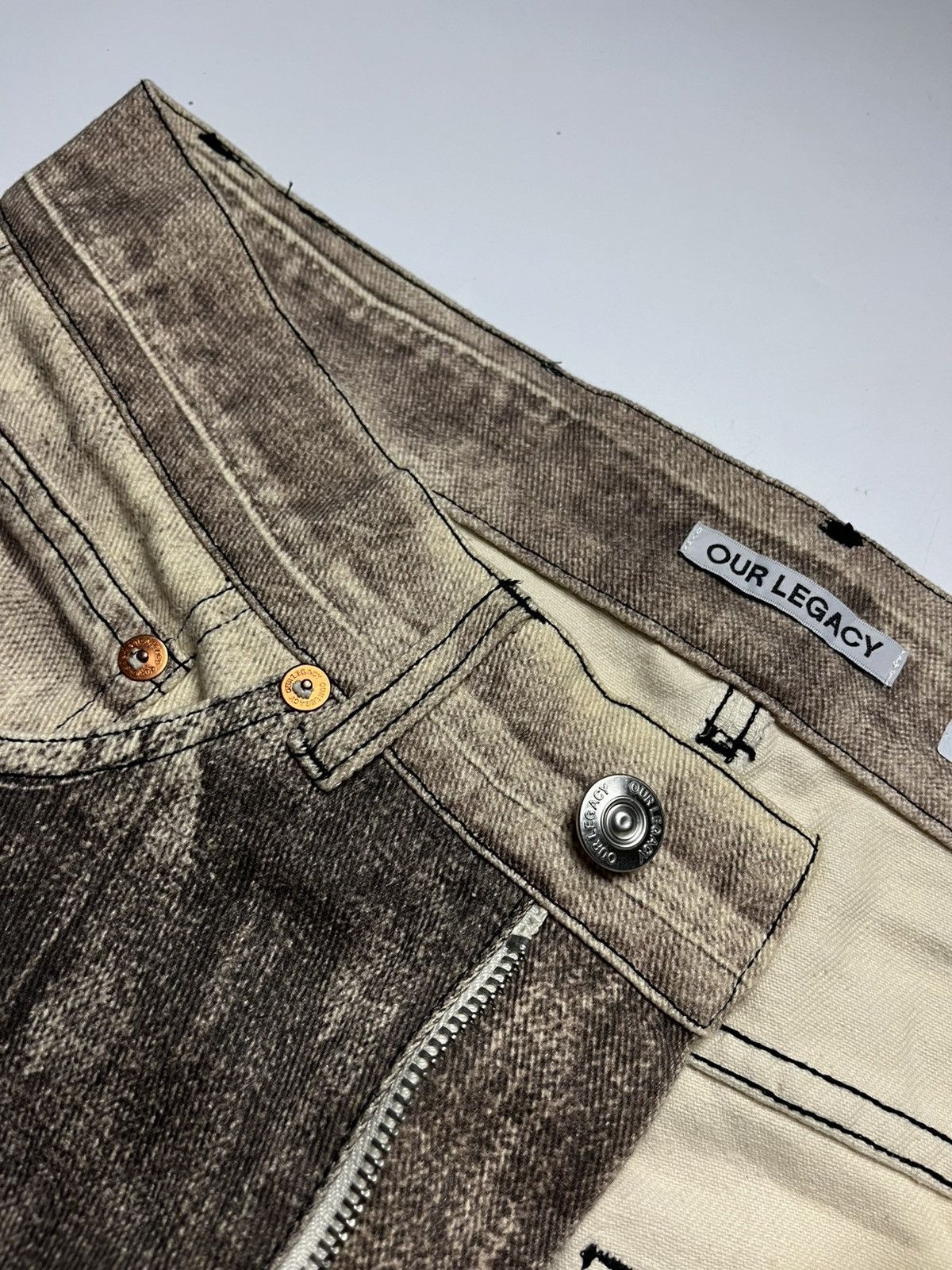 Our Legacy Our Legacy Third Cut Digital Print Denim Jeans Size US 29 - 9 Thumbnail