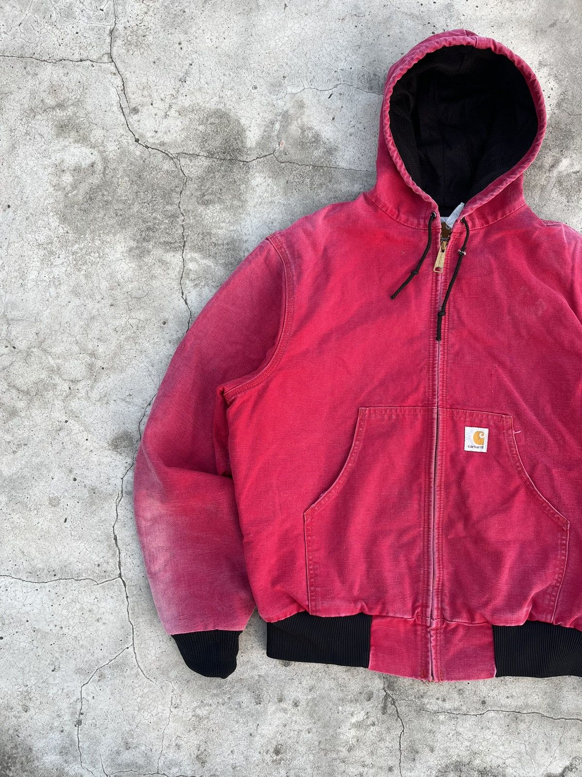 Carhartt × Vintage Vtg faded Carhartt Hooded Jacket Size US M / EU 48-50 / 2 - 7 Thumbnail