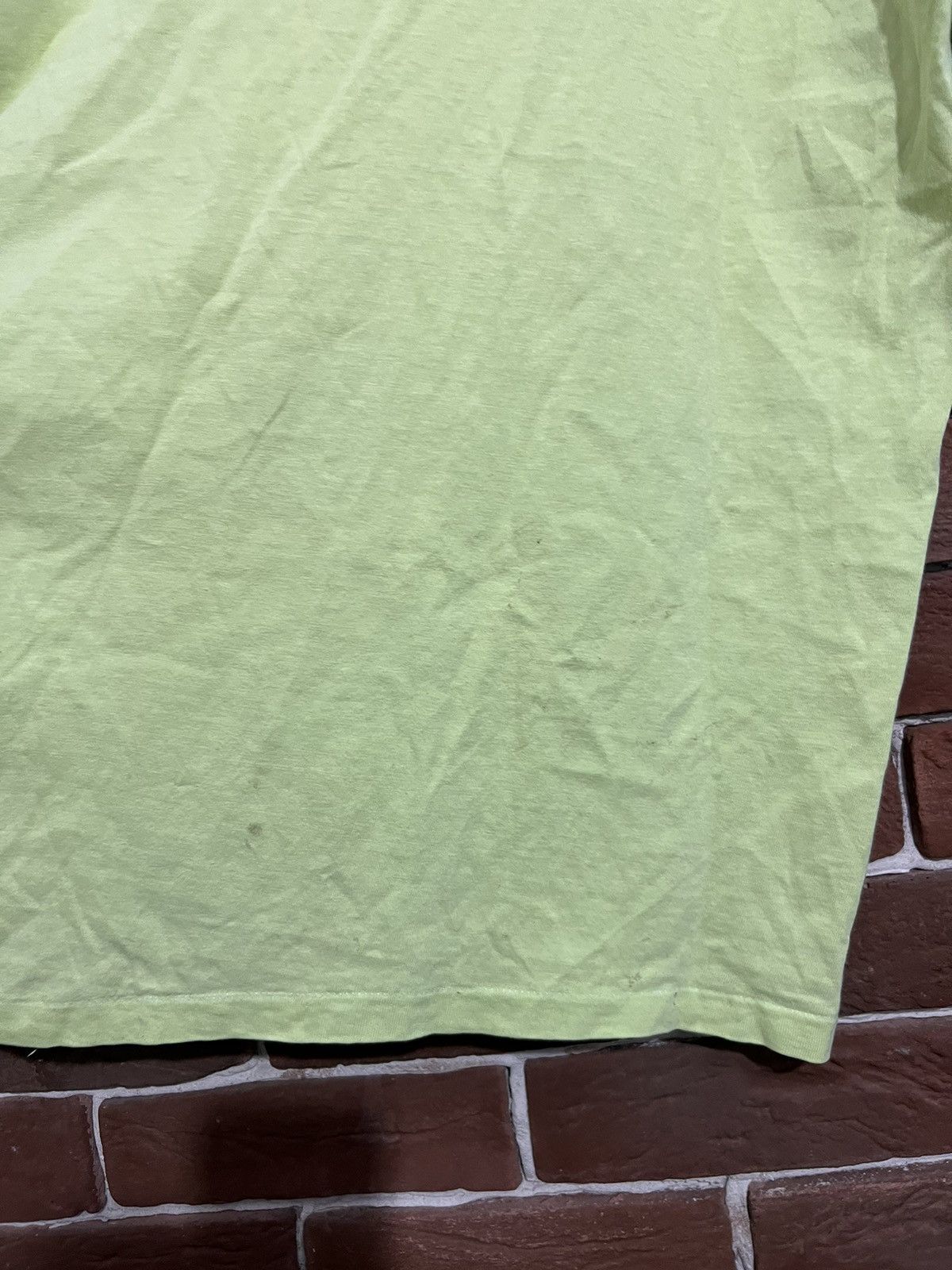 Hanes Rare 90s Vintage Neon Yellow XL Blank Tshirt Hype Grail Size US XL / EU 56 / 4 - 6 Thumbnail
