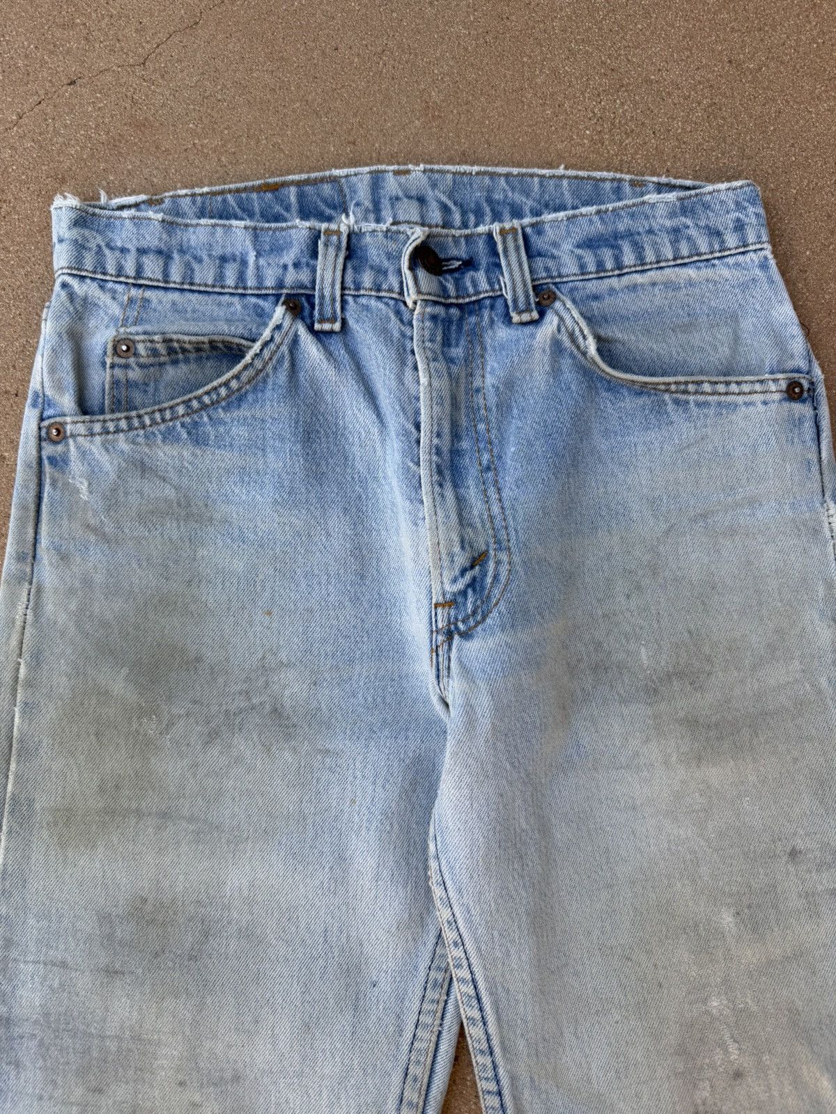Levi's Vintage 80’s Levi’s 505 Orange Tab Faded Denim Jeans 29x29 Size US 29 - 4 Thumbnail