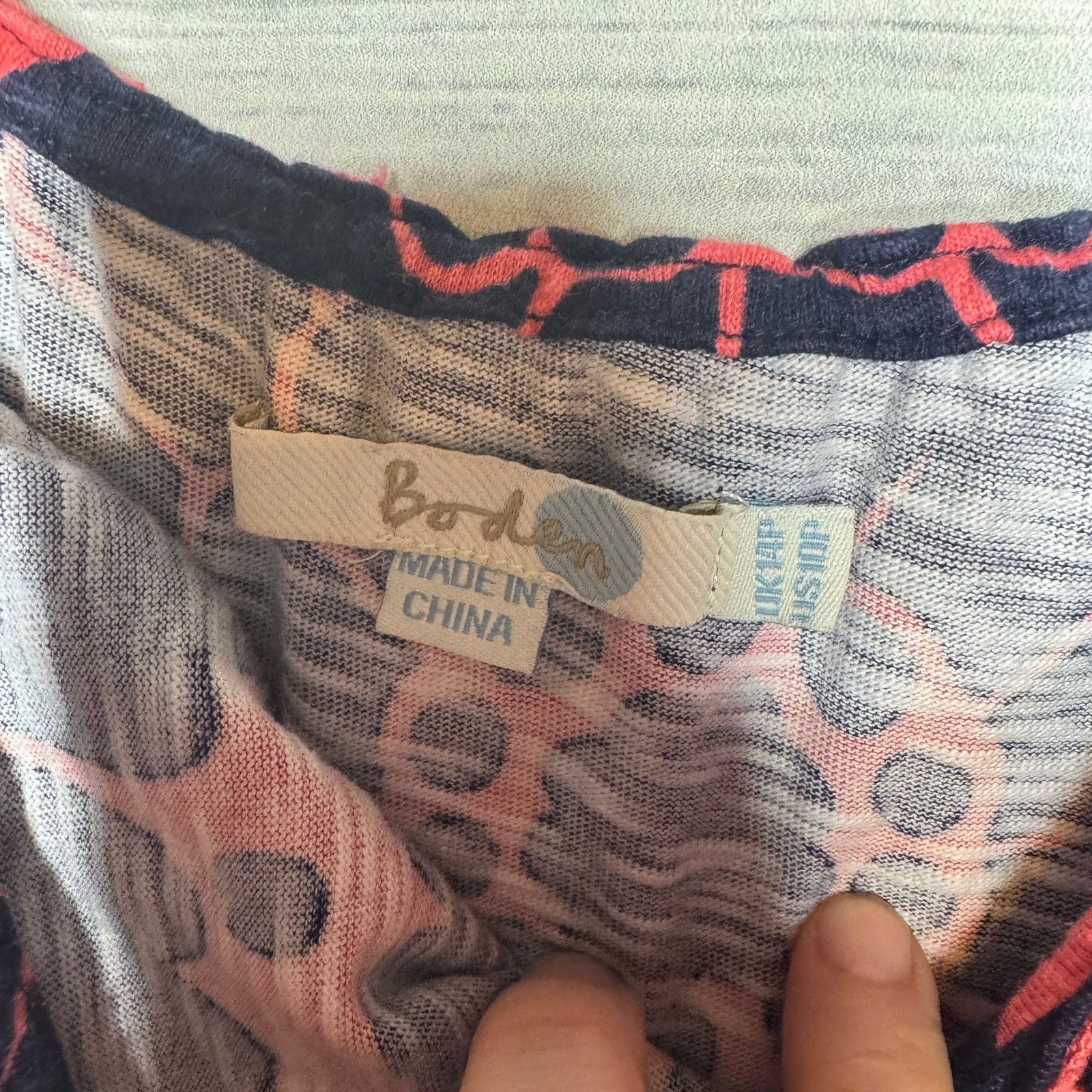 Boden Boden Floral Printed Day Dress Navy and Pink 10P Size L / US 10 / IT 46 - 3 Thumbnail