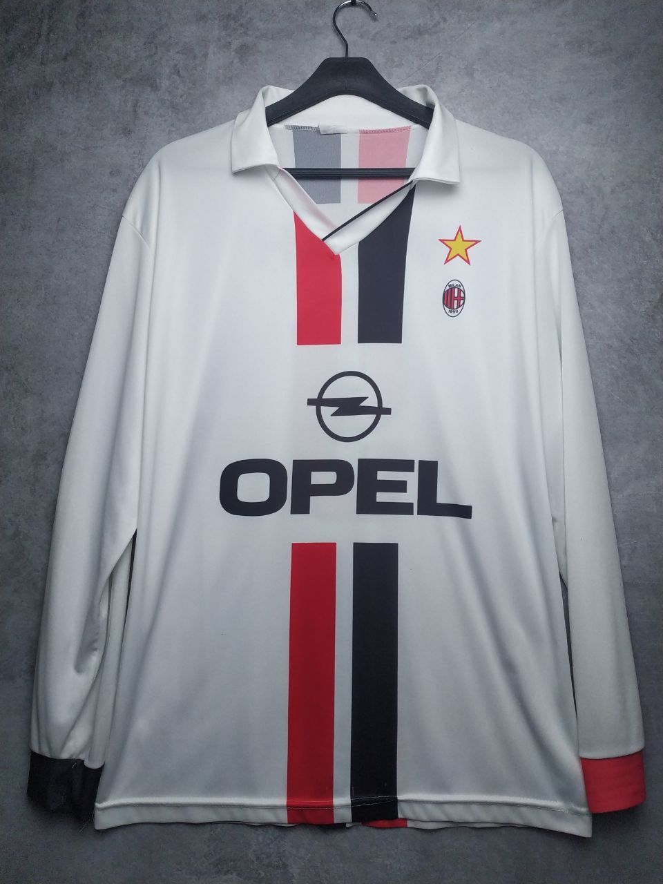 Vintage Weah AC Milan football soccer longsleeve shirt jersey Size US L / EU 52-54 / 3 - 2 Thumbnail