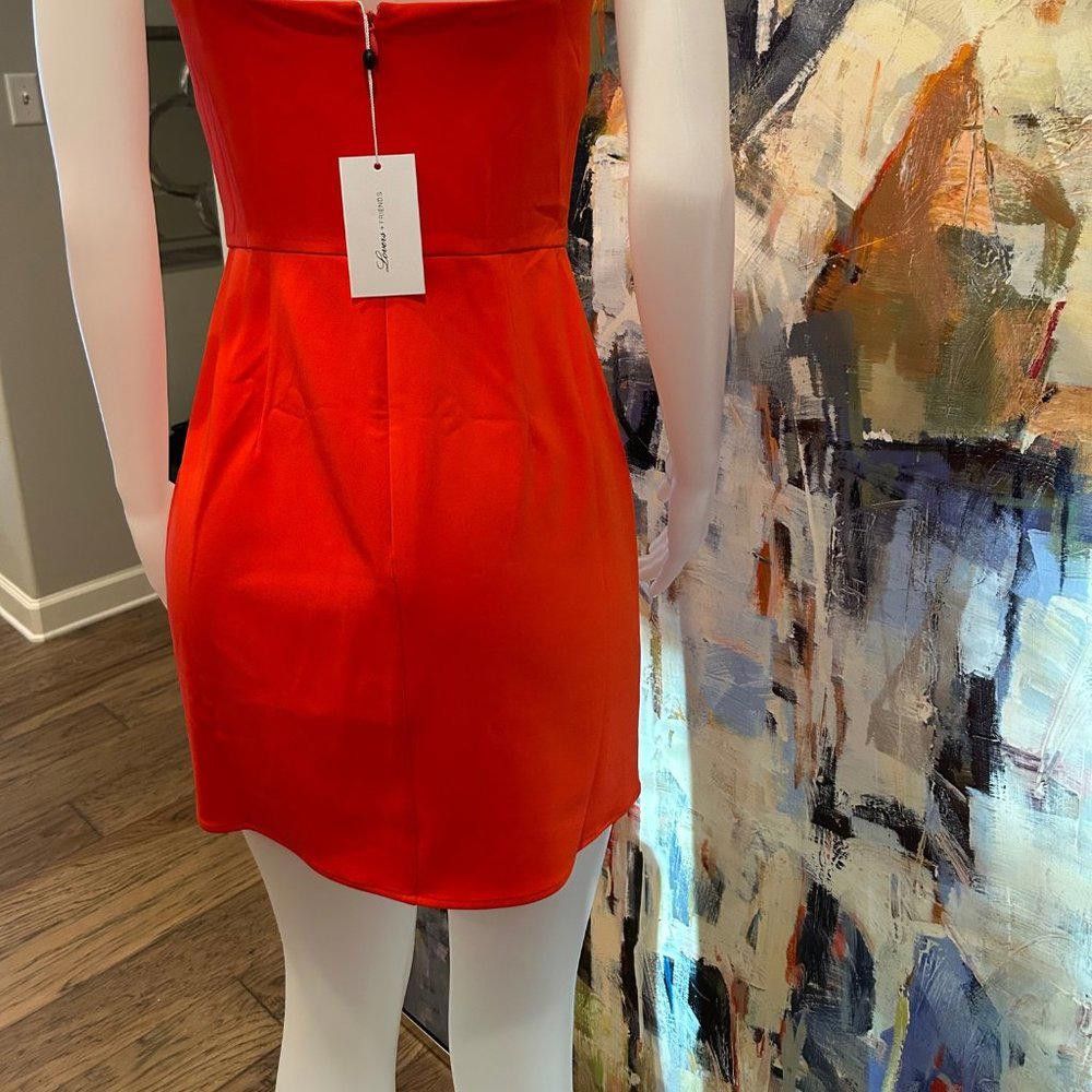 Designer Lovers & Friends Aria Asymmetrical Hem Mini Dress Size M / US 6-8 / IT 42-44 - 5 Thumbnail