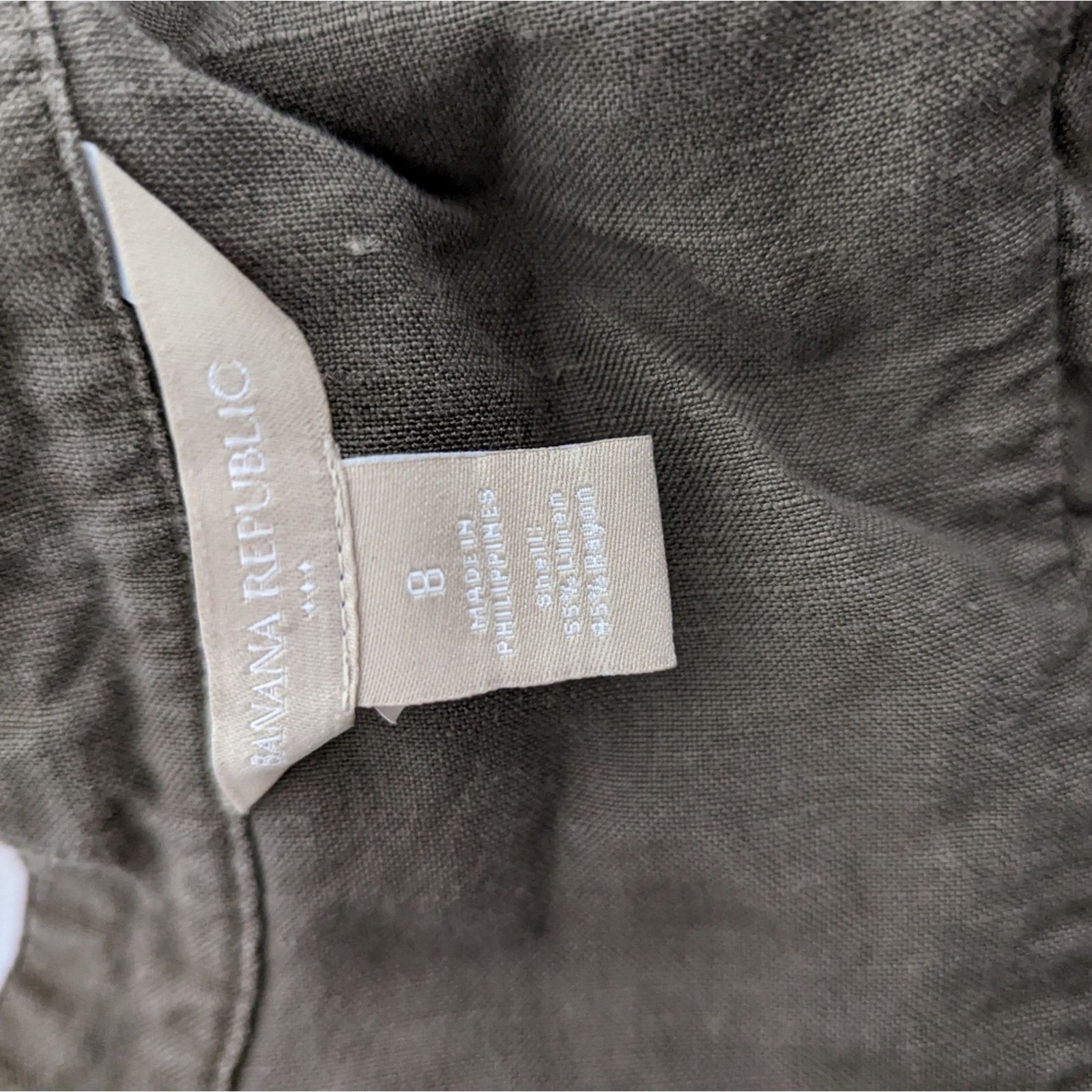 Banana Republic Banana Republic Safari Army Green Cargo Dress 8 Size M / US 6-8 / IT 42-44 - 2 Thumbnail