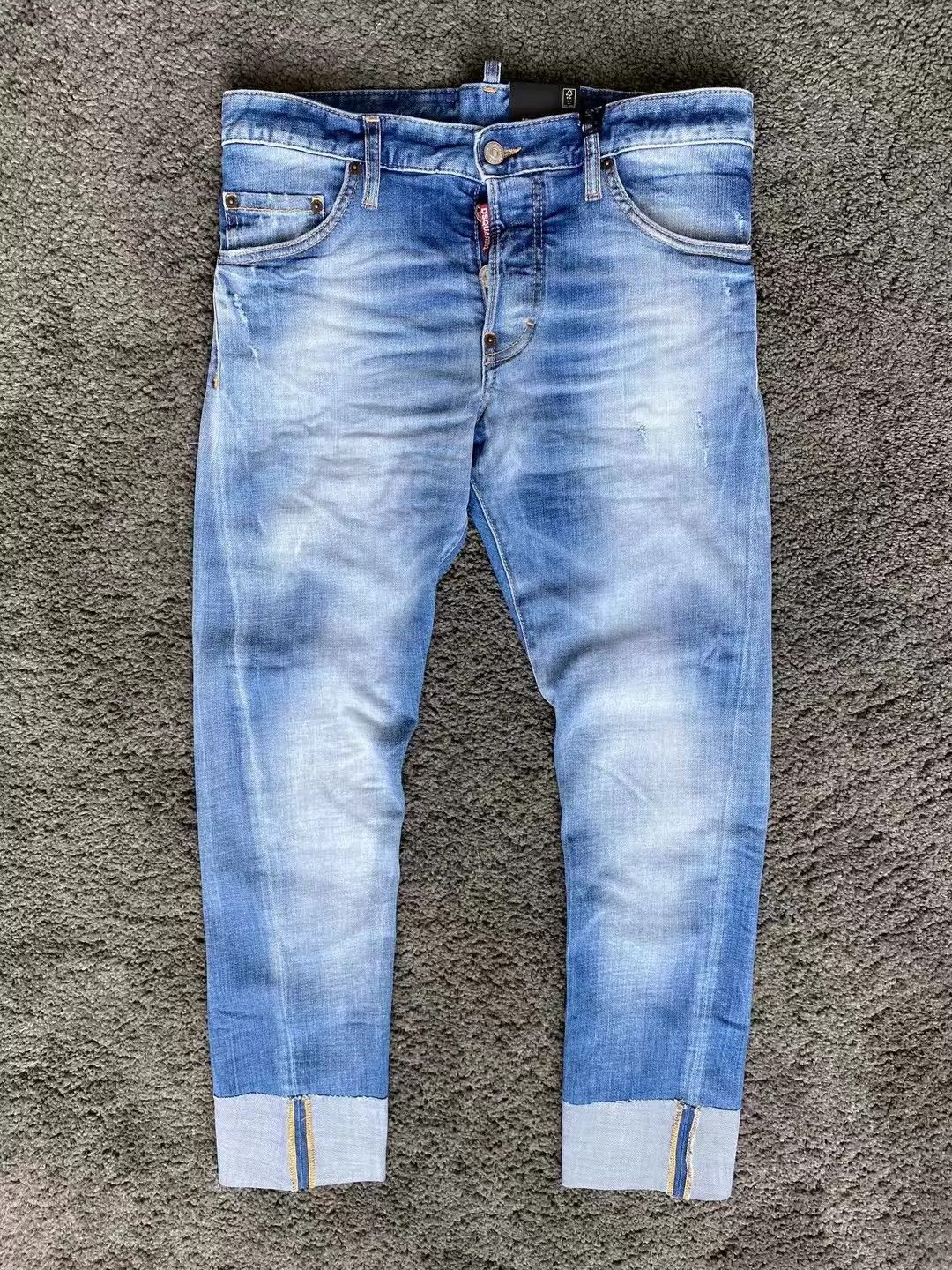 Dsquared2 Dsquared2 SEXY TWIST 90s Slim Mid-Low Light Stretch 50 Size US 34 / EU 50 - 1 Thumbnail