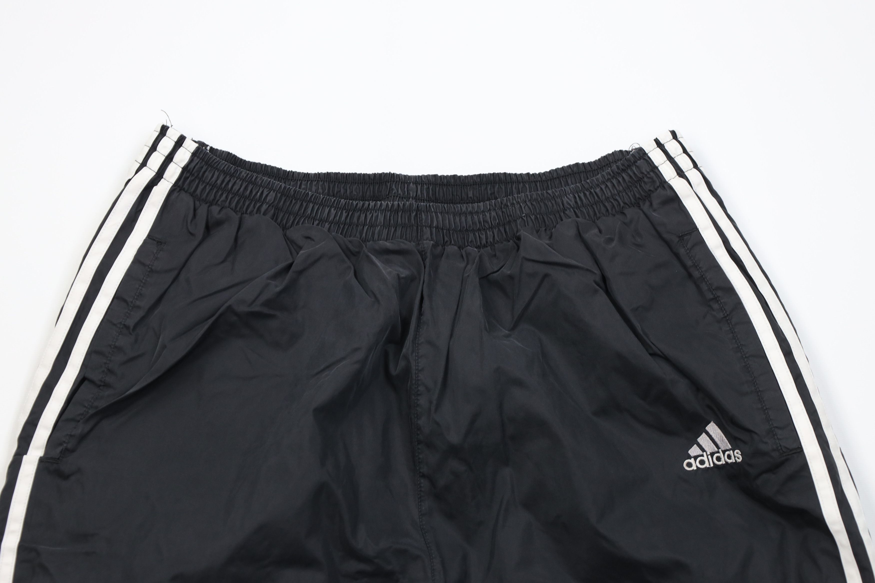 Adidas Vintage 90s Adidas Lined Wide Leg Tearaway Windbreaker Pants Size US 34 / EU 50 - 2 Thumbnail