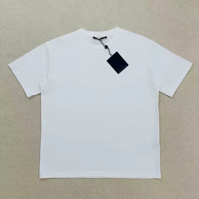 Louis Vuitton Louis Vuitton White Embossed T Shirt | Grailed