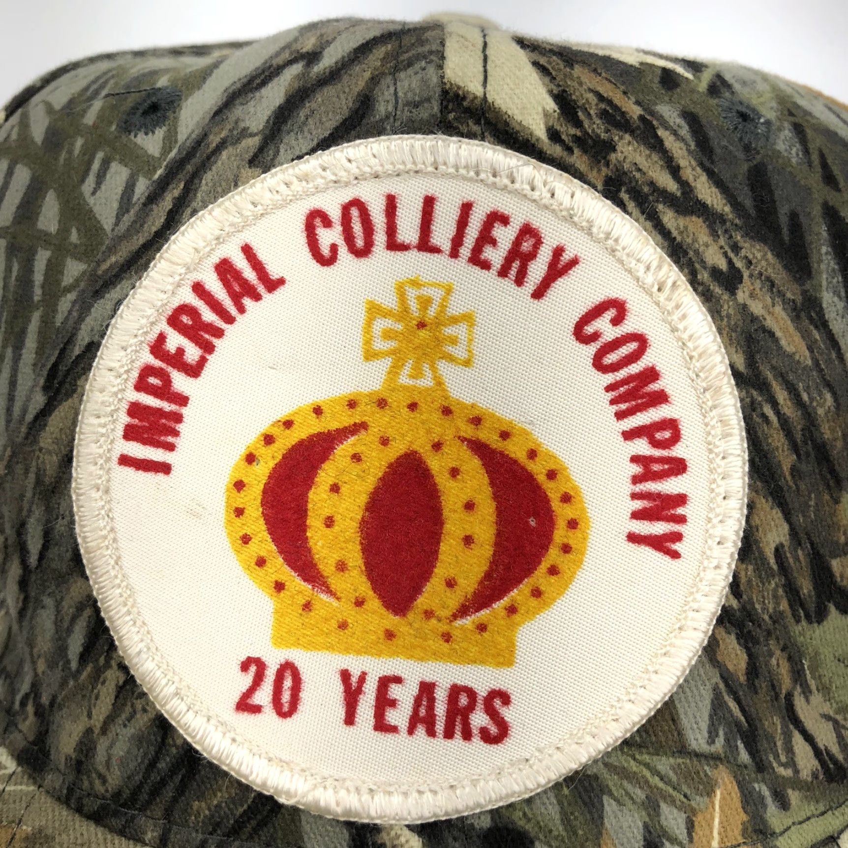 Imperial VINTAGE Daystone Trucker Hat Cap Snap Back 90s Imperial Colliery Patch Hunting NEW Brown Camo One Size Mens Hat Size ONE SIZE - 4 Thumbnail