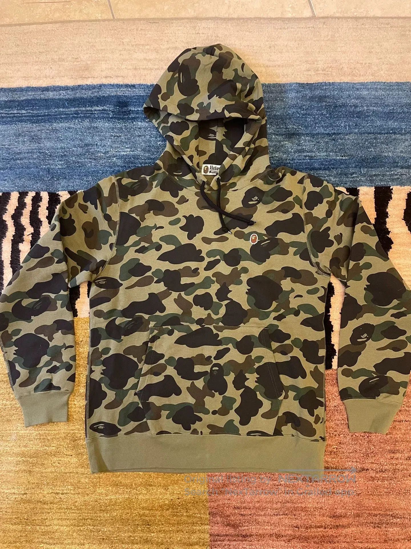 Bape Bape Classic Green Camo Hoodie. Size US XXL / EU 58 / 5 - 2 Thumbnail