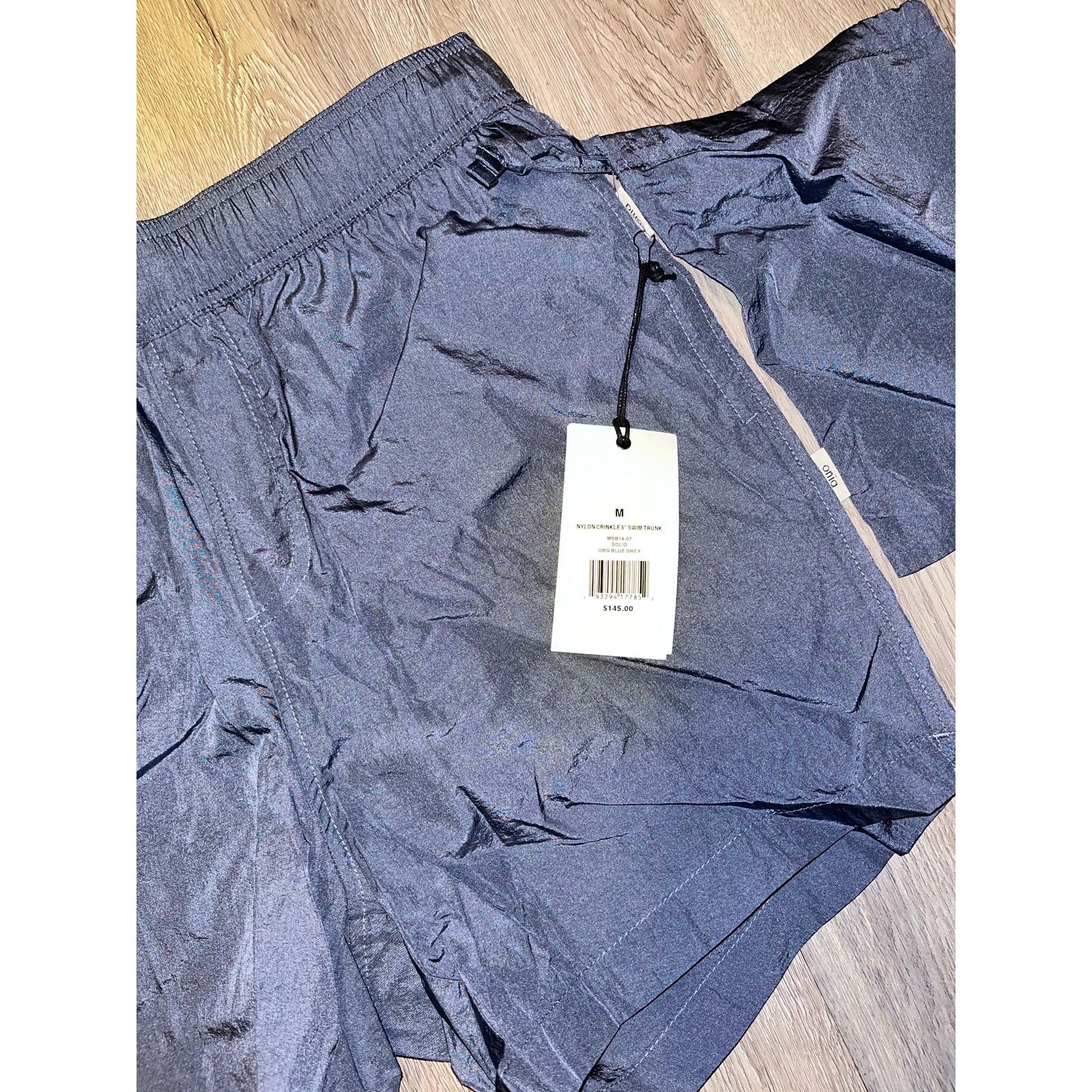 Onia Onia - Nylon Crinkle Swim Trunks 5" / M / blue / NWT Size US 32 / EU 48 - 6 Thumbnail