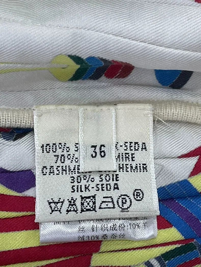 Hermes Hermes Colorful Printed Knit Short Sleeve Top with Patchwo Size XS / US 0-2 / IT 36-38 - 5 Thumbnail