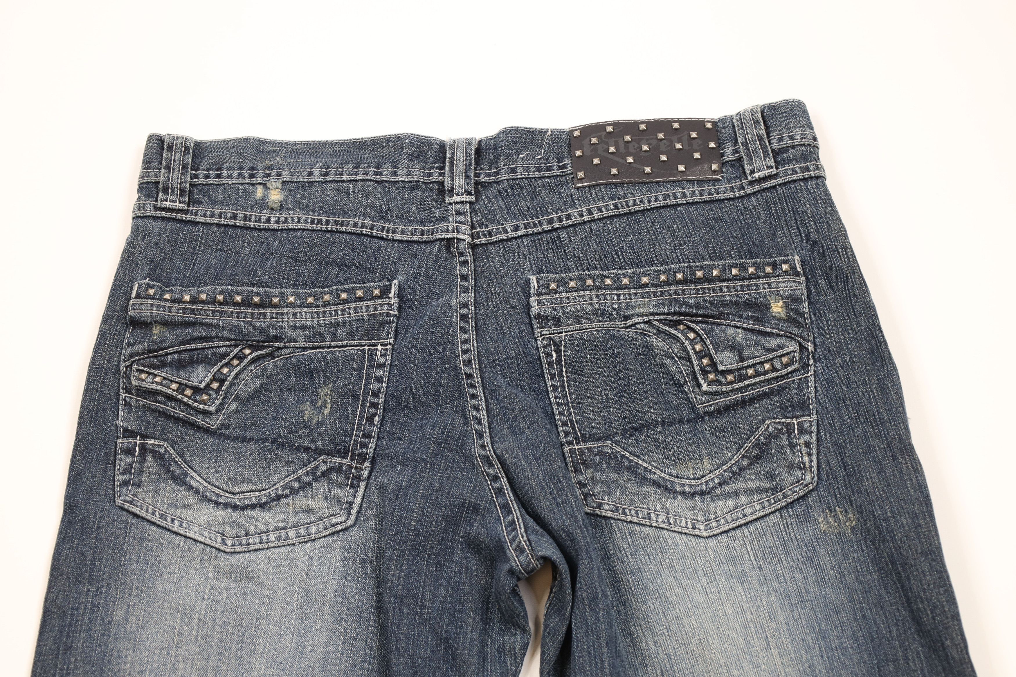 Pelle Pelle Vintage 90s Y2K Pelle Pelle Wide Leg Denim Jeans Blue Size US 36 / EU 52 - 11 Thumbnail