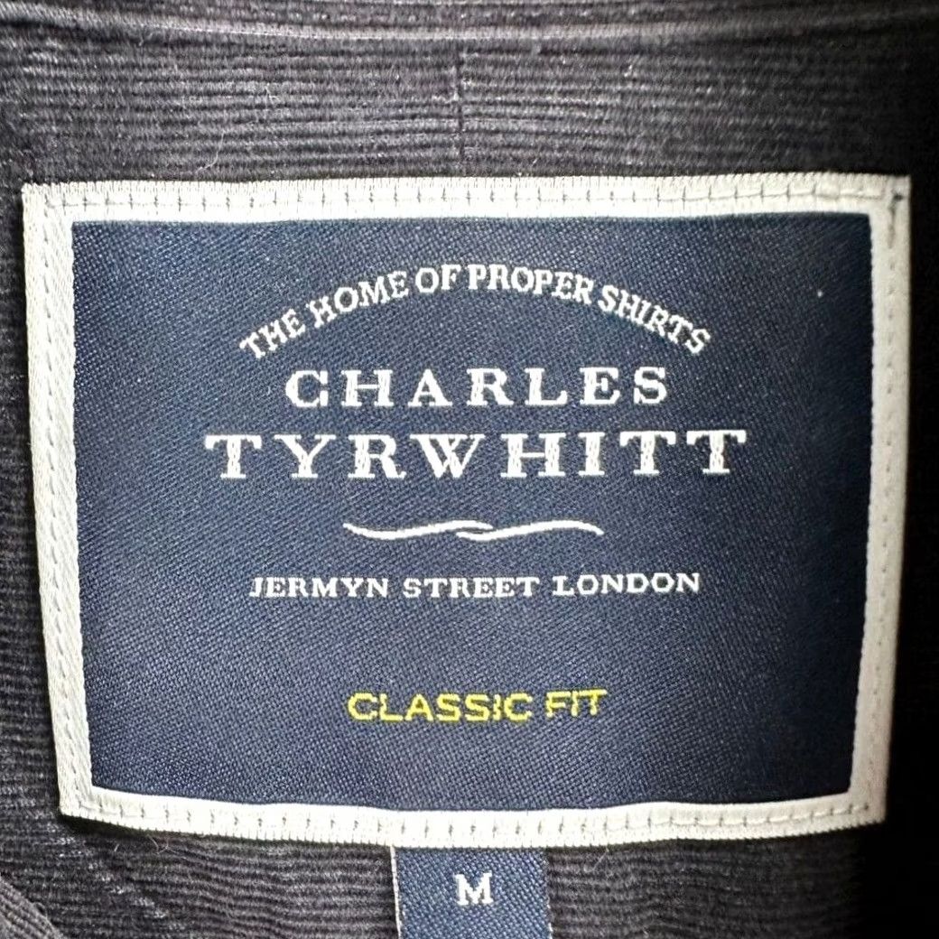 Charles Tyrwhitt Charles Tyrwhitt Corduroy Button Down Shirt Mens Medium Black Classic Fit Shirt Size US M / EU 48-50 / 2 - 4 Thumbnail