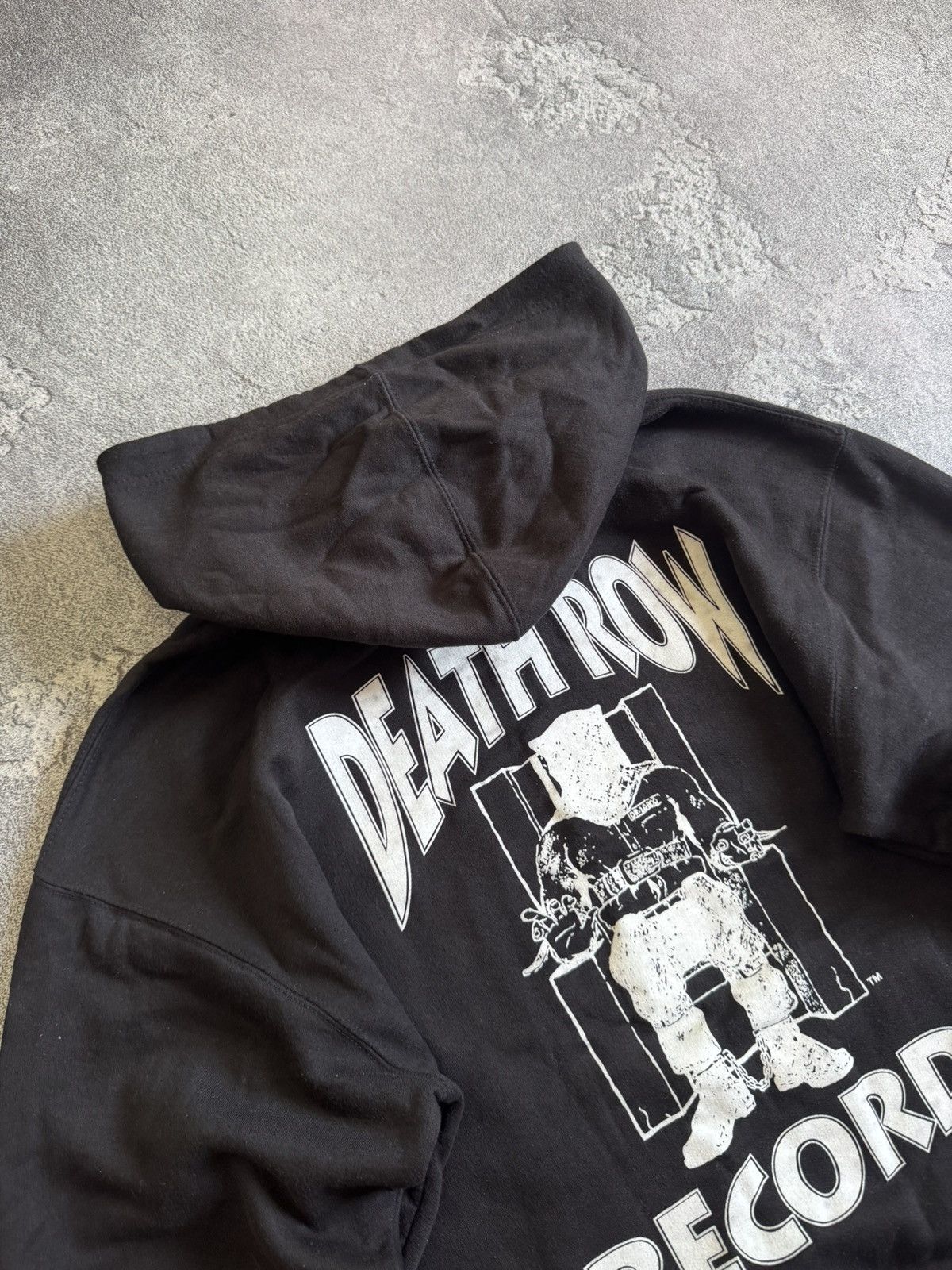Death Row Records × Vintage Death Row Records big logo hoodie jumper sweatshirt hooded Size US M / EU 48-50 / 2 - 2 Thumbnail