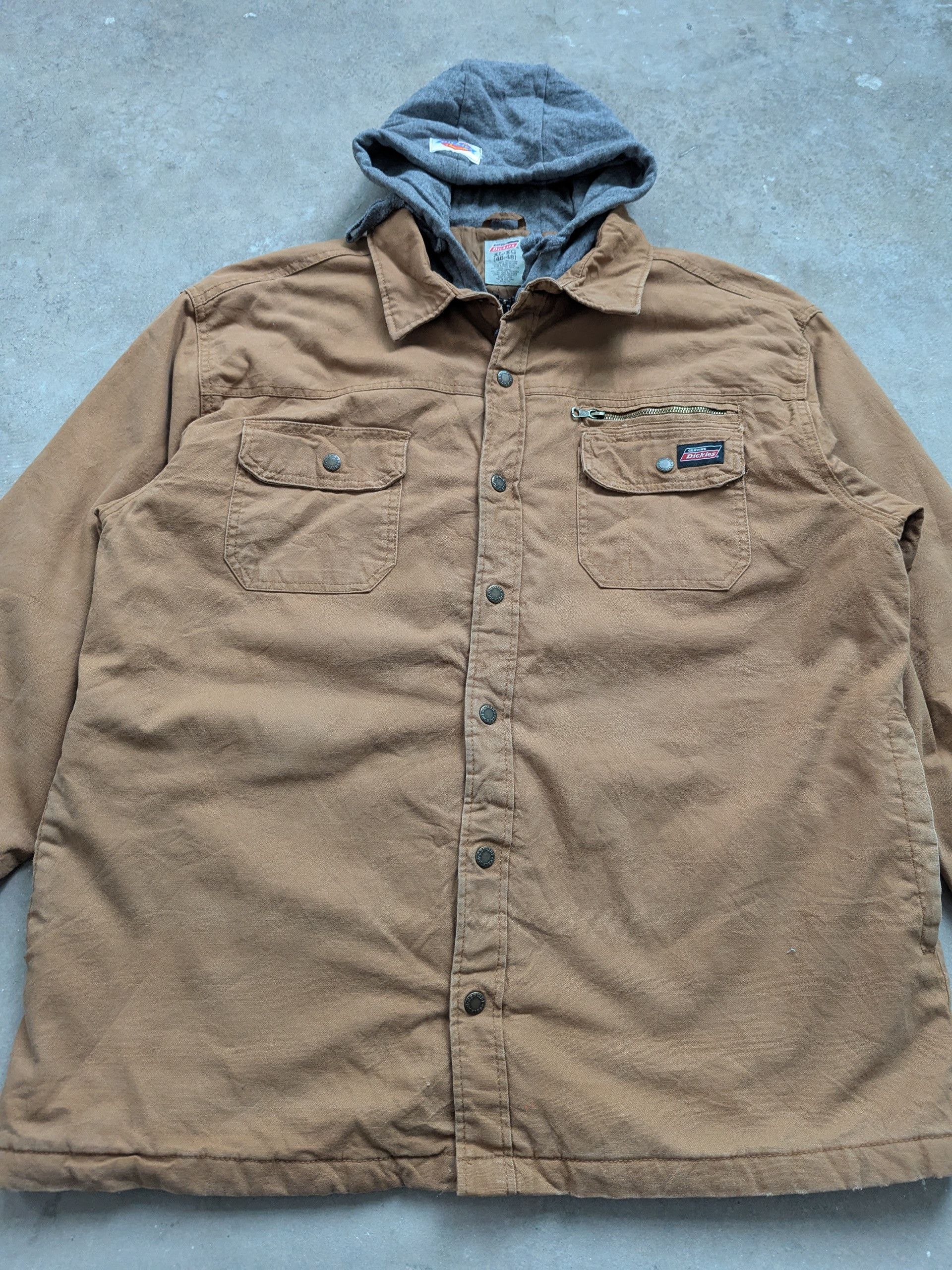 Dickies × Pro-Keds × Vintage Vintage 1990s Dickies Detroit Jacket Hooded Collab Pro Keds Size US XL / EU 56 / 4 - 8 Thumbnail