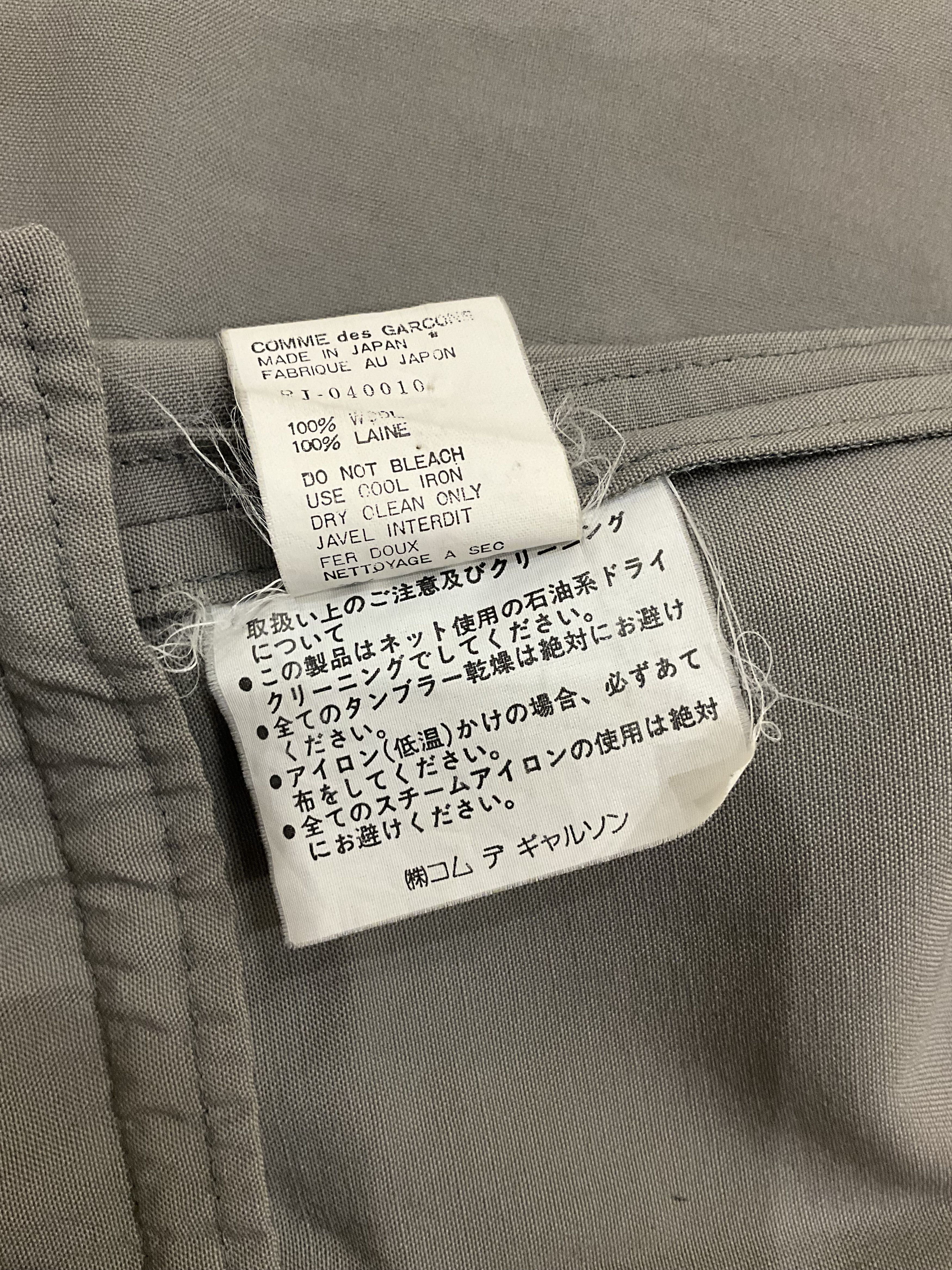 Comme des Garcons Comme des Garçons Robe de Chambre Wool Jacket Grey AD1996 Size US S / EU 44-46 / 1 - 8 Thumbnail