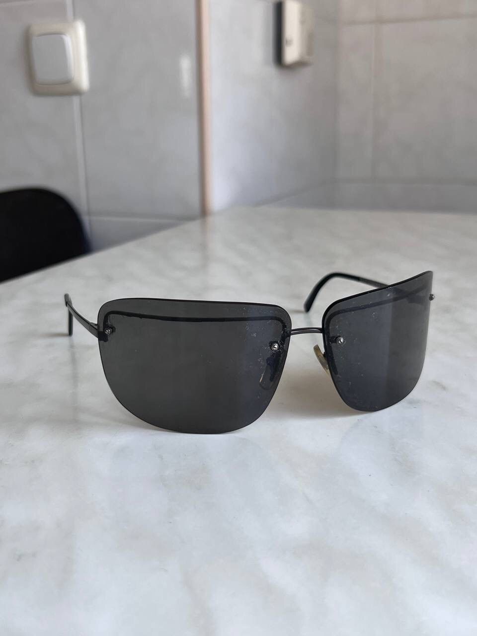 Dolce & Gabbana Dolce & Gabbana Y2K Mask Sunglasses Black Eyewear Used Size ONE SIZE - 3 Thumbnail