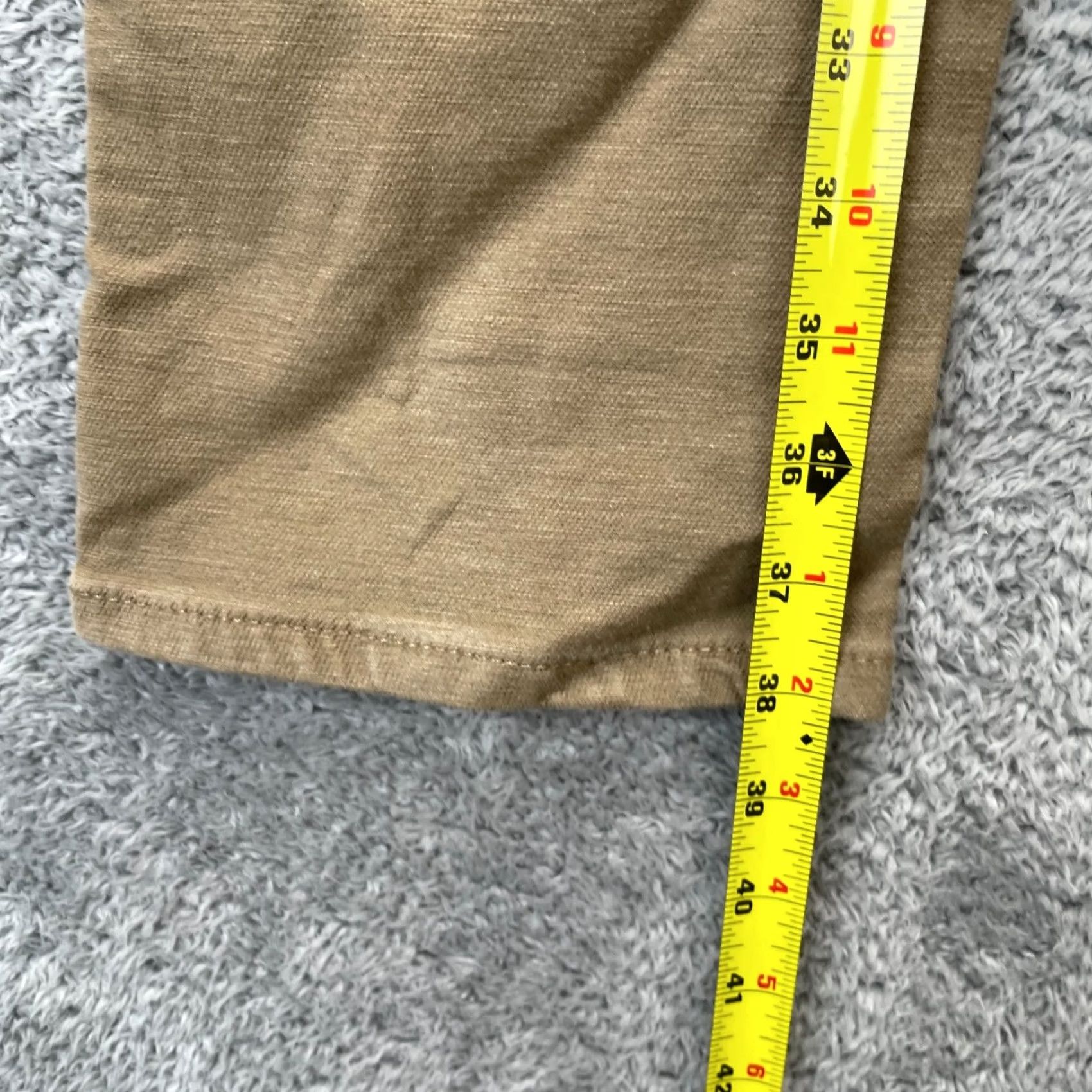 Logo 7 JACHS Pants Mens 34x30 Beige Ankle Cotton Stretch Straight Leg Logo Outdoor Shirt? Size US 34 / EU 50 - 6 Thumbnail