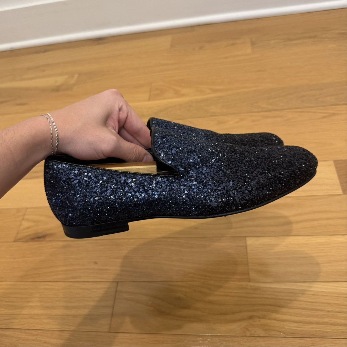 Jimmy Choo Jimmy Choo Sloane Course Glitter Degrade Loafers US 9 Size US 9 / EU 42 - 8 Thumbnail