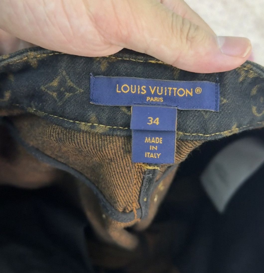 Louis Vuitton Louis Vuitton Monogram Denim Jeans 34 . Size 34" / US 12 / IT 48 - 5 Thumbnail