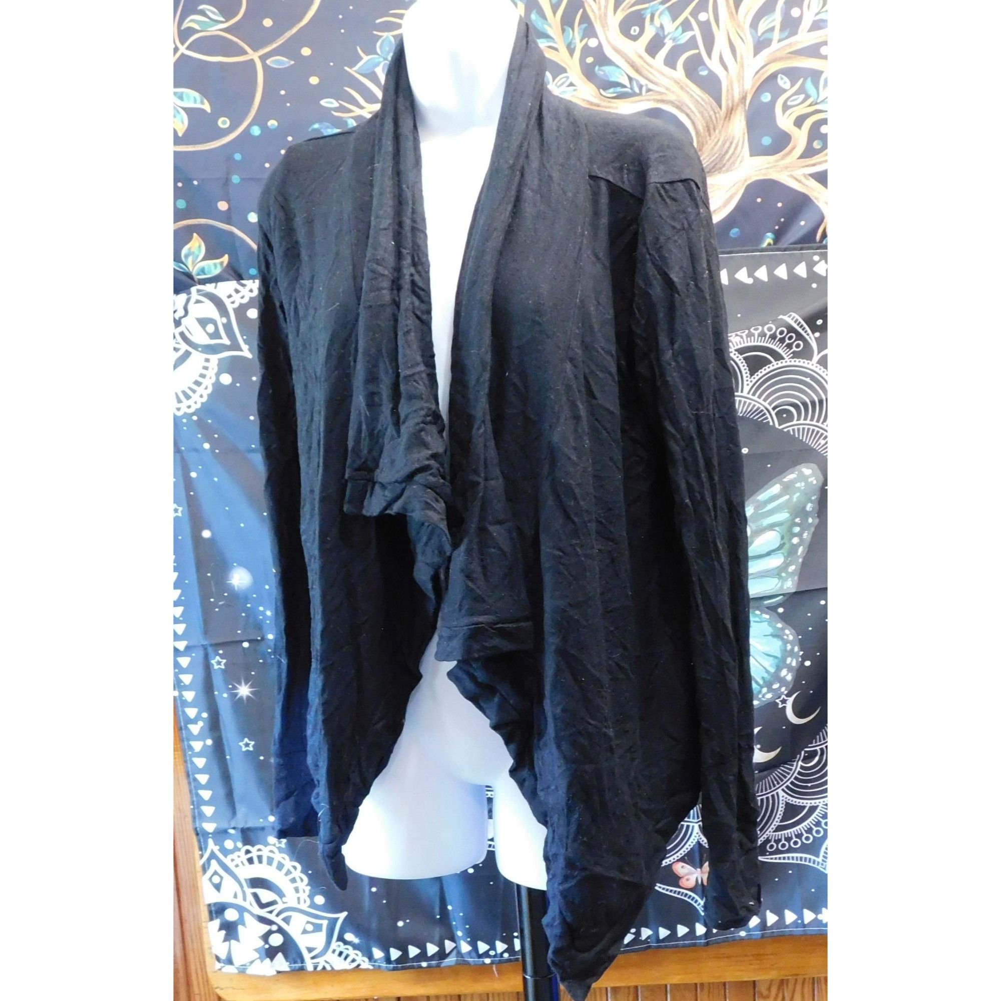 Other Rubbish Brand Gothic Black Flyaway Cardigan Size S / US 4 / IT 40 - 1 Thumbnail
