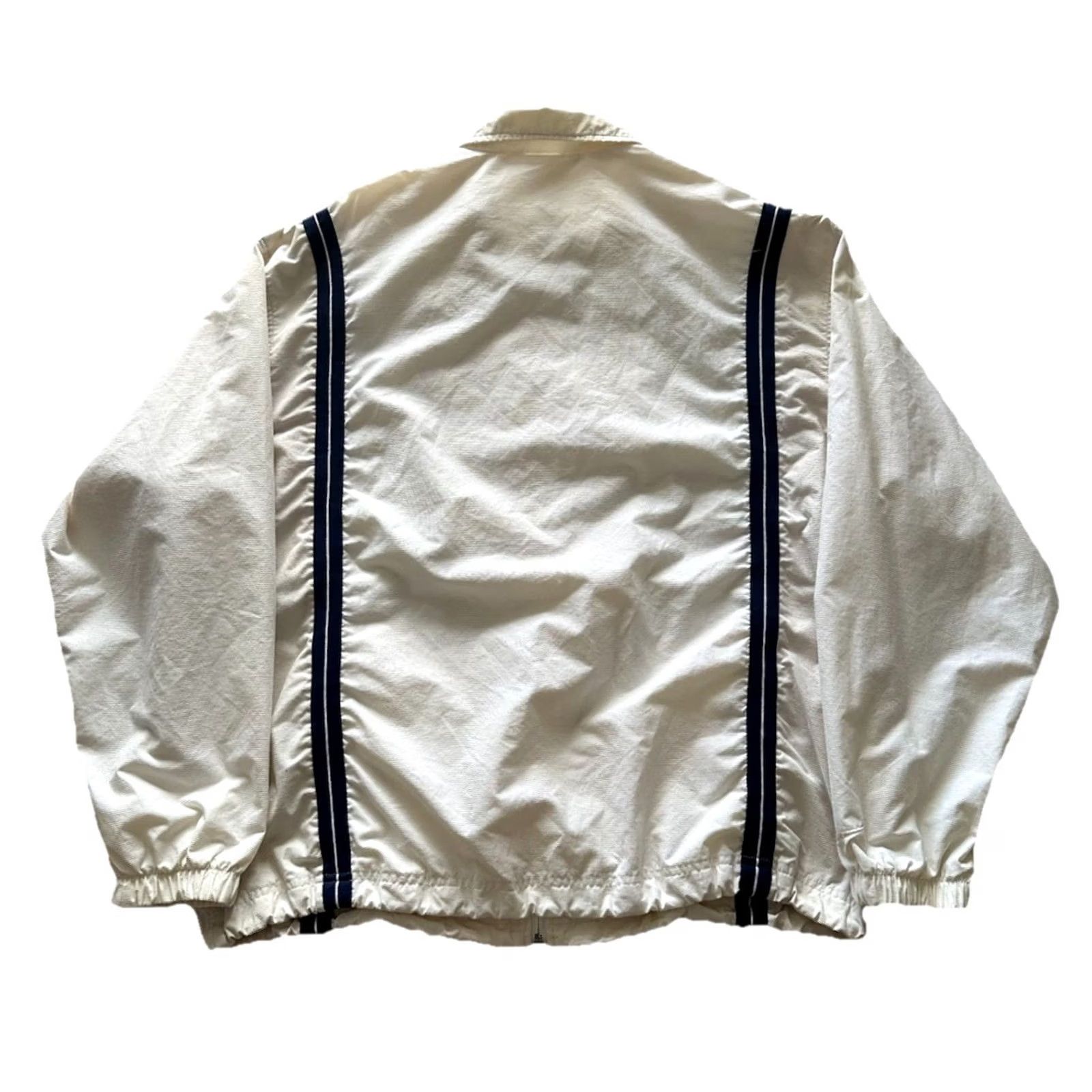 Nike VINTAGE Nike Terry Cloth Jacket Mens Large White 90s Windbreaker Full Zip Pockets Lesson: Andre Agassi Tennis Size US L / EU 52-54 / 3 - 2 Thumbnail