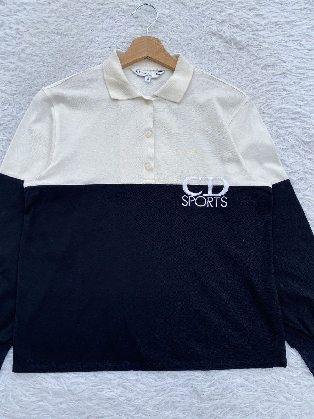 Christian Dior Monsieur Rare Vintage 90s Christian Dior Sport Spellout Polo Shirt Size US M / EU 48-50 / 2 - 5 Thumbnail