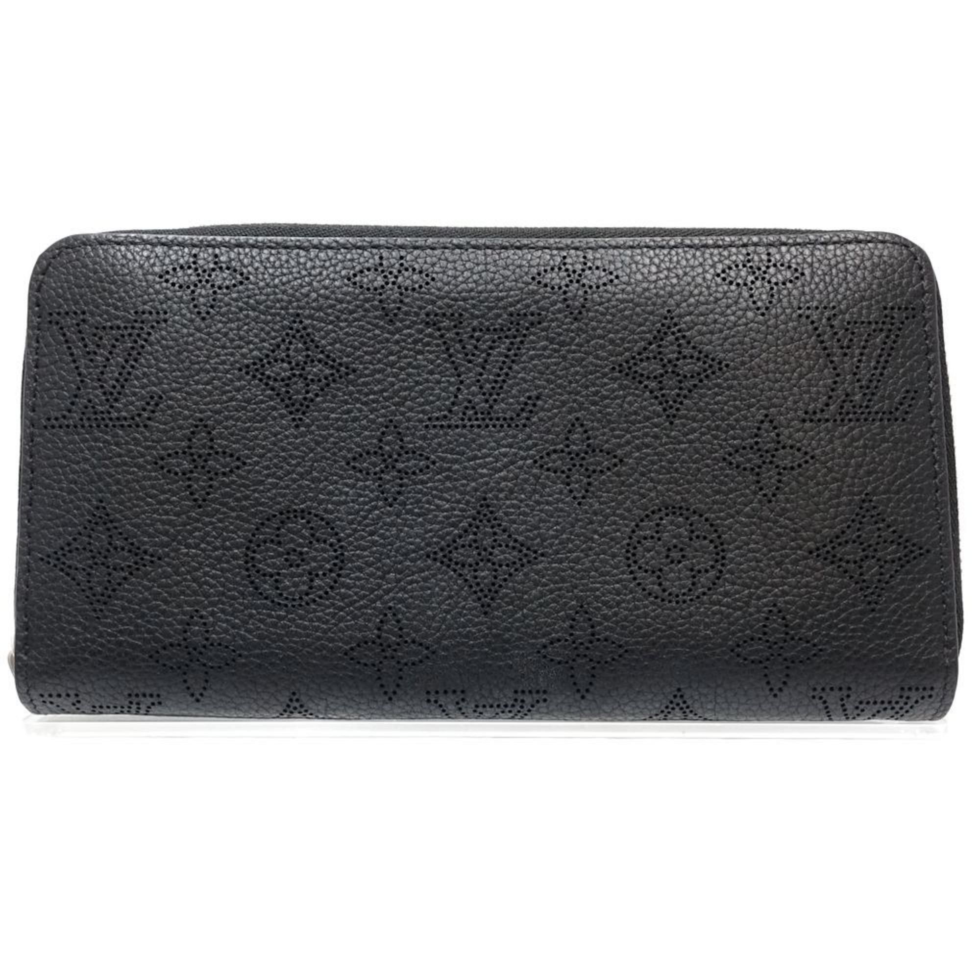 Louis Vuitton Louis Vuitton Long Wallet M61867 Zippy Monogram Mahina Noir 181039 Size ONE SIZE - 1 Thumbnail