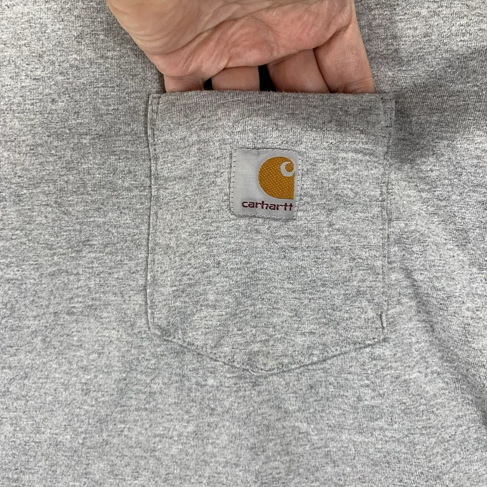 Carhartt Carhartt T-Shirt Men 3XL Gray Short Sleeve Crew Neck Workwear Logo Pocket All Seasons Size US XXL / EU 58 / 5 - 2 Thumbnail