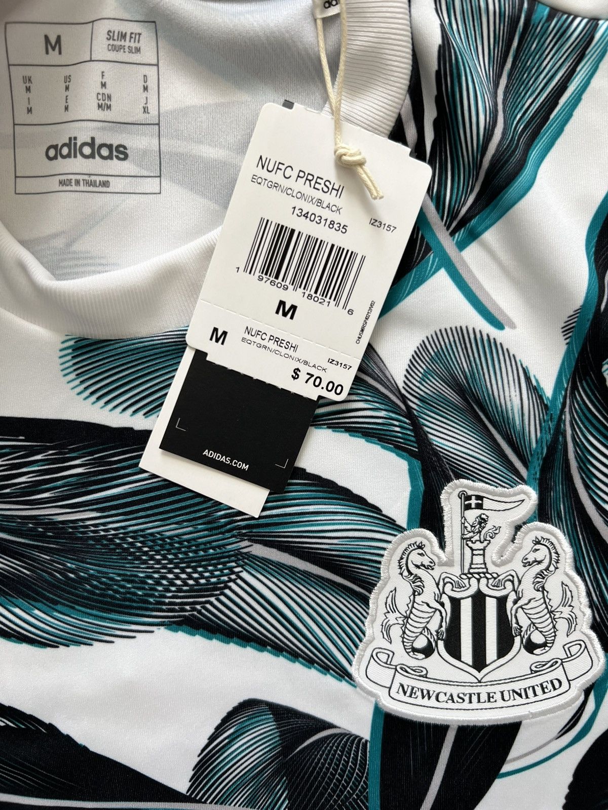 Adidas Adidas Newcastle United Pre-Match 2024/25 Soccer Shirt Size US M / EU 48-50 / 2 - 5 Thumbnail
