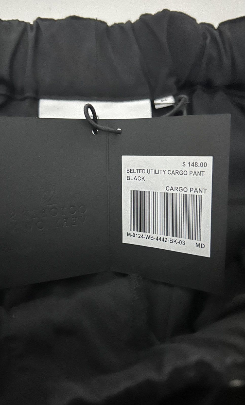 October's Very Own OCTOBERS VERY OWN BELTED UTILITY CARGO PANT BLACK CARGO PANT Size US 33 - 8 Thumbnail