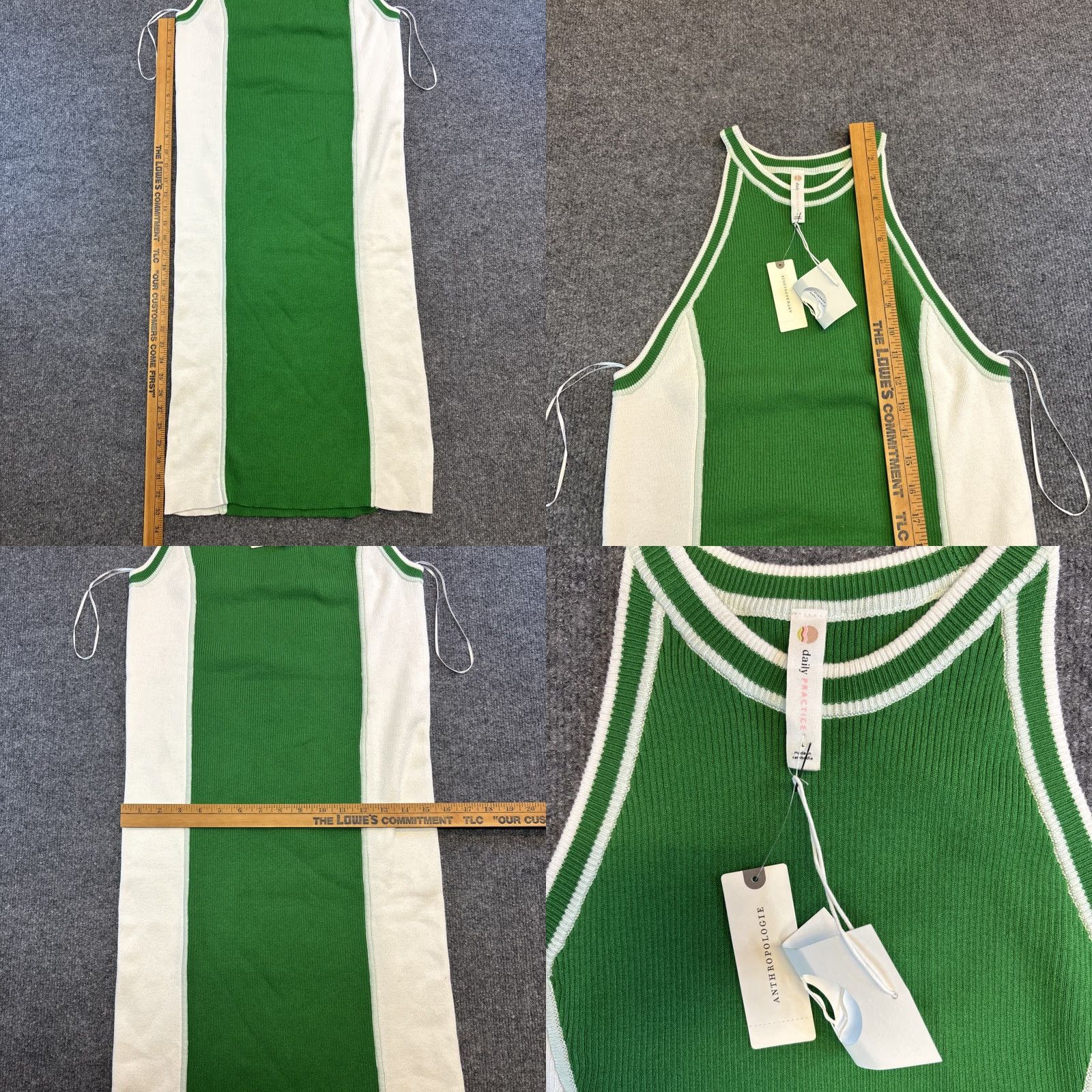 Anthropologie Anthropologie Daily Practice Bodycon Knitted Midi Dress Green Large NWT Casual Women Sleeveless Ribbed Knit Maxi? Size L / US 10 / IT 46 - 8 Thumbnail