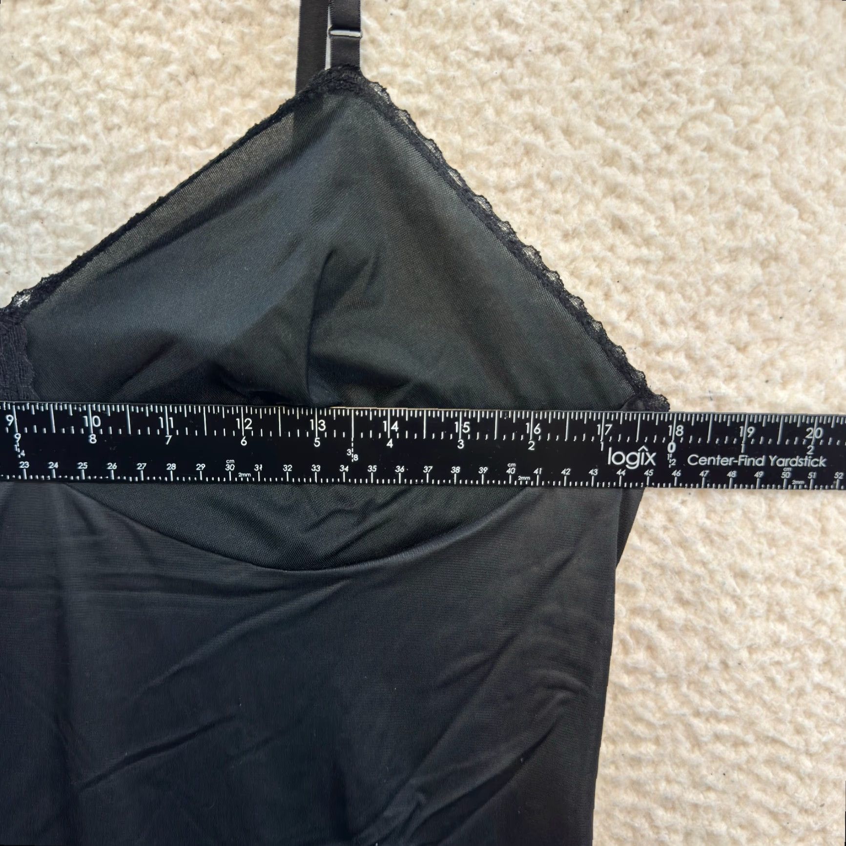 Vintage VINTAGE Vanity Fair Slip Dress L - Black Midi Lingerie 38 Medium Large Dress Size L / US 10 / IT 46 - 5 Thumbnail