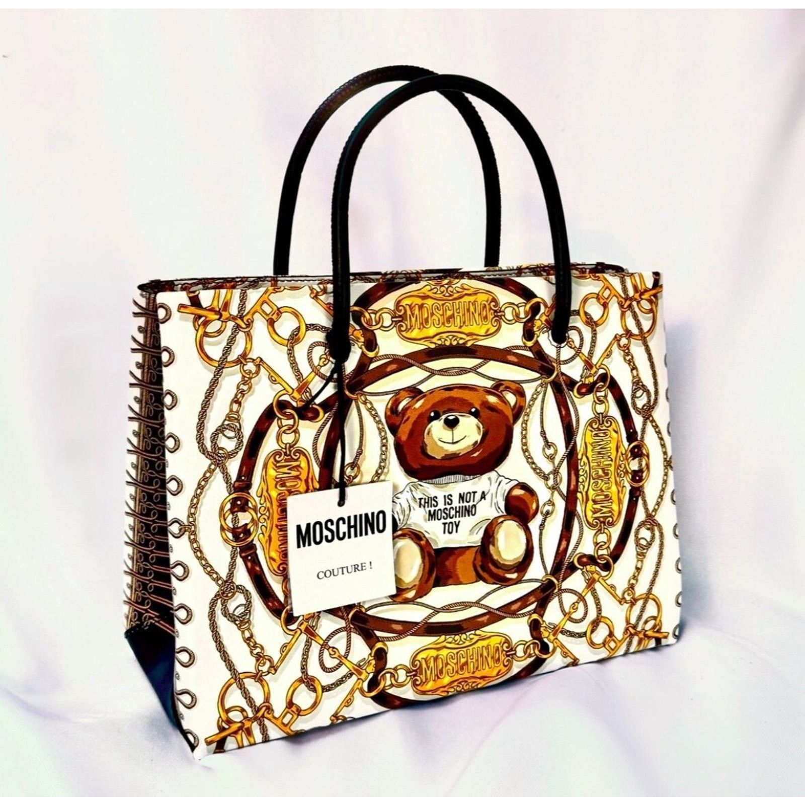 Moschino AW22 MOSCHINO Couture Jeremy Scott Teddy Bear Tote Bag Size ONE SIZE - 6 Thumbnail