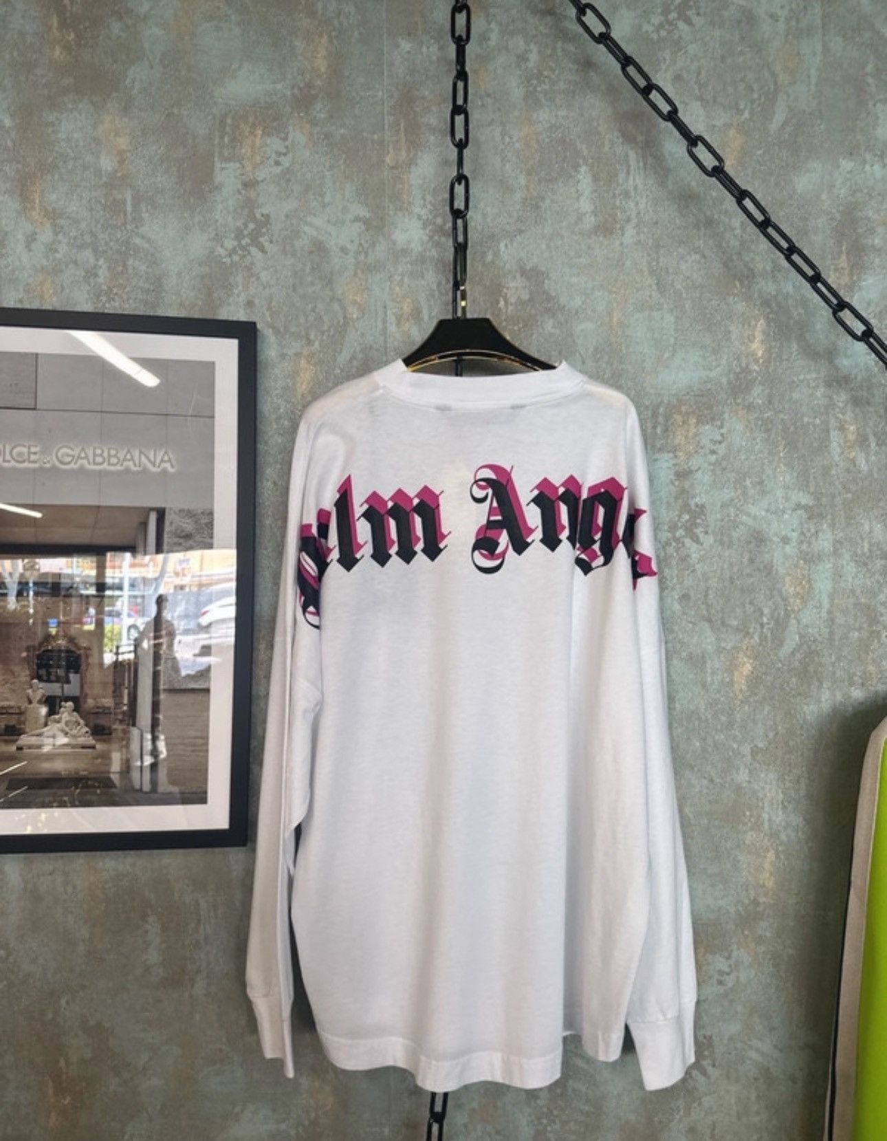 Palm Angels Palm Angels Long Sleeved White Tee PMAB001521JER0010132 Size US XL / EU 56 / 4 - 3 Thumbnail