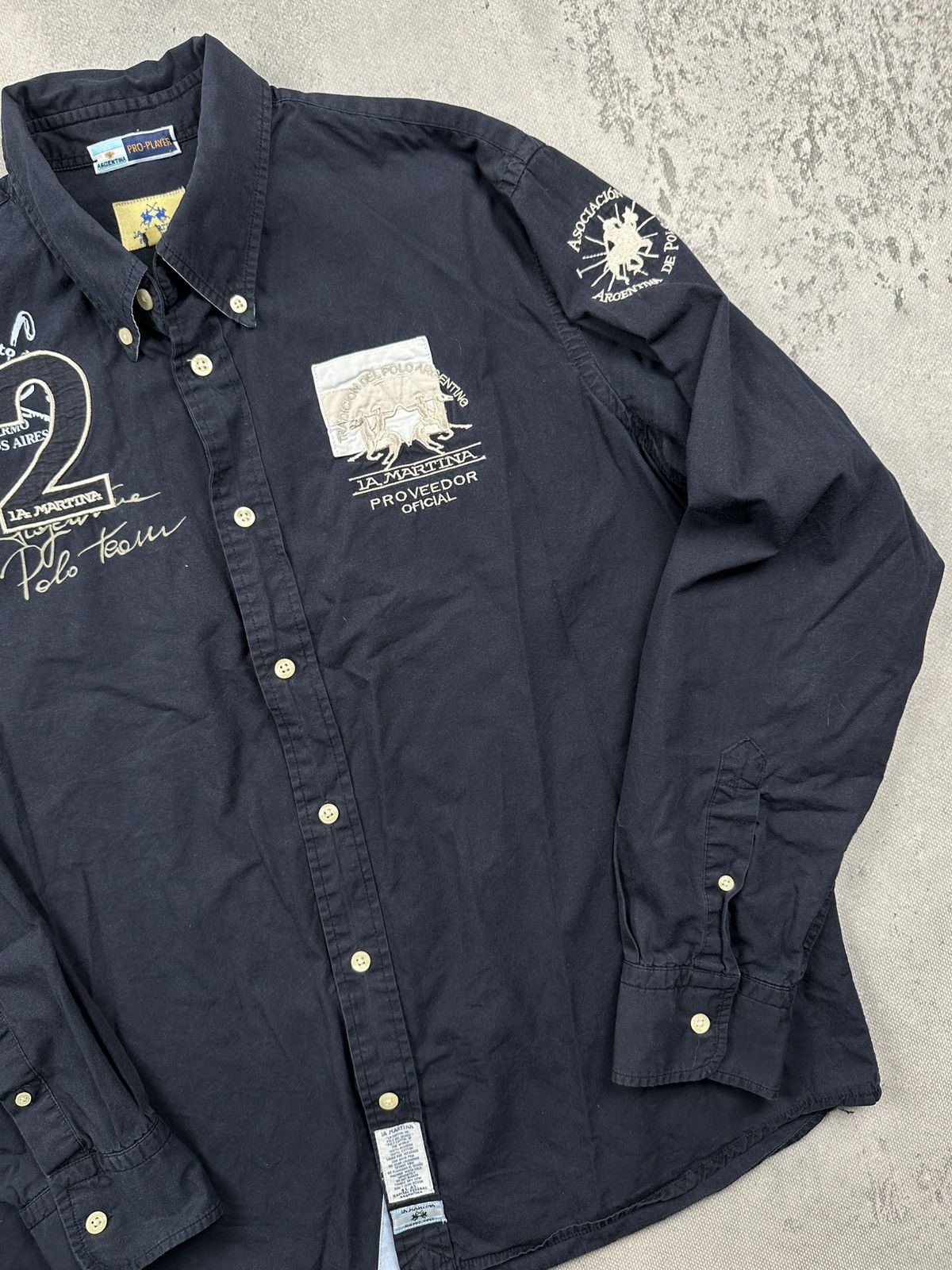 La Martina Vintage La Martina Argentina Polo Tour Shirt Archive Y2K XL Size US XL / EU 56 / 4 - 6 Thumbnail