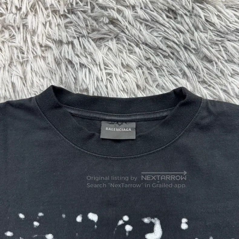Balenciaga Balenciaga Blurred font short sleeve Size US S / EU 44-46 / 1 - 3 Thumbnail