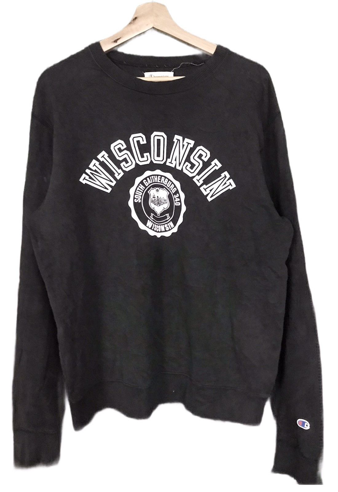 Champion Wisconsin Sweatshirt Crewneck Pullover Size US L / EU 52-54 / 3 - 1 Thumbnail