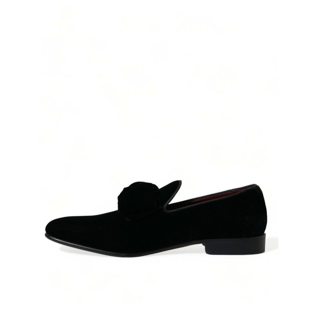 Dolce & Gabbana Dolce & Gabbana Elegant Black Velvet Loafers - Men's Luxury Size US 7 / EU 40 - 5 Thumbnail