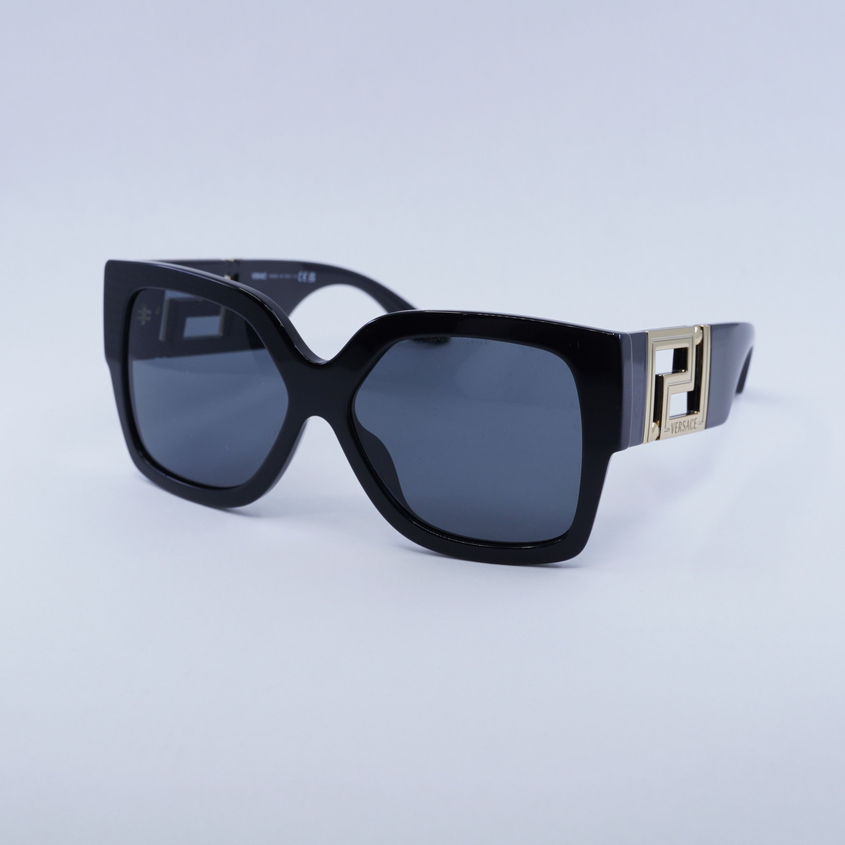 Versace Versace VE4402 GB1/87 Sunglasses Black Square Frame Size ONE SIZE - 1 Thumbnail
