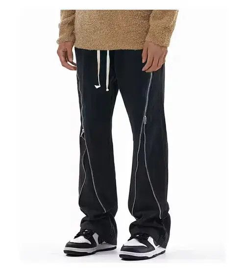 VIBE zipper utility baggy flared pants Size US 34 / EU 50 - 4 Thumbnail