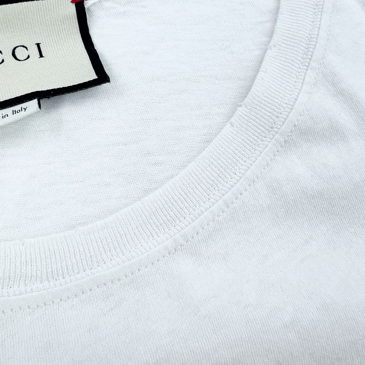 Gucci Gucci Printed Logo Distressed White T Shirt Size US XS / EU 42 / 0 - 3 Thumbnail
