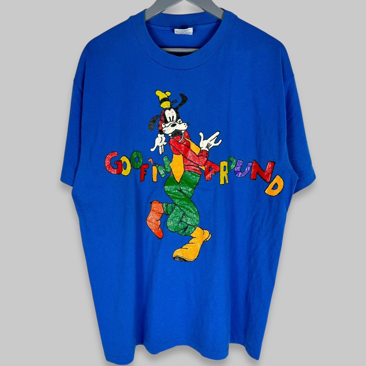 Disney Vintage Early 90s Disney Goofy Goofin’ Around T Shirt Size US XL / EU 56 / 4 - 1 Thumbnail