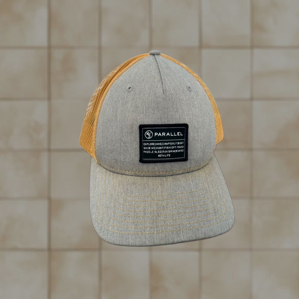 Vintage 45th Classic Snapback Trucker Hat - 45th Parallel Outdoors Gray Unisex Adults One Size Mens Baseball Cap Size ONE SIZE - 1 Thumbnail