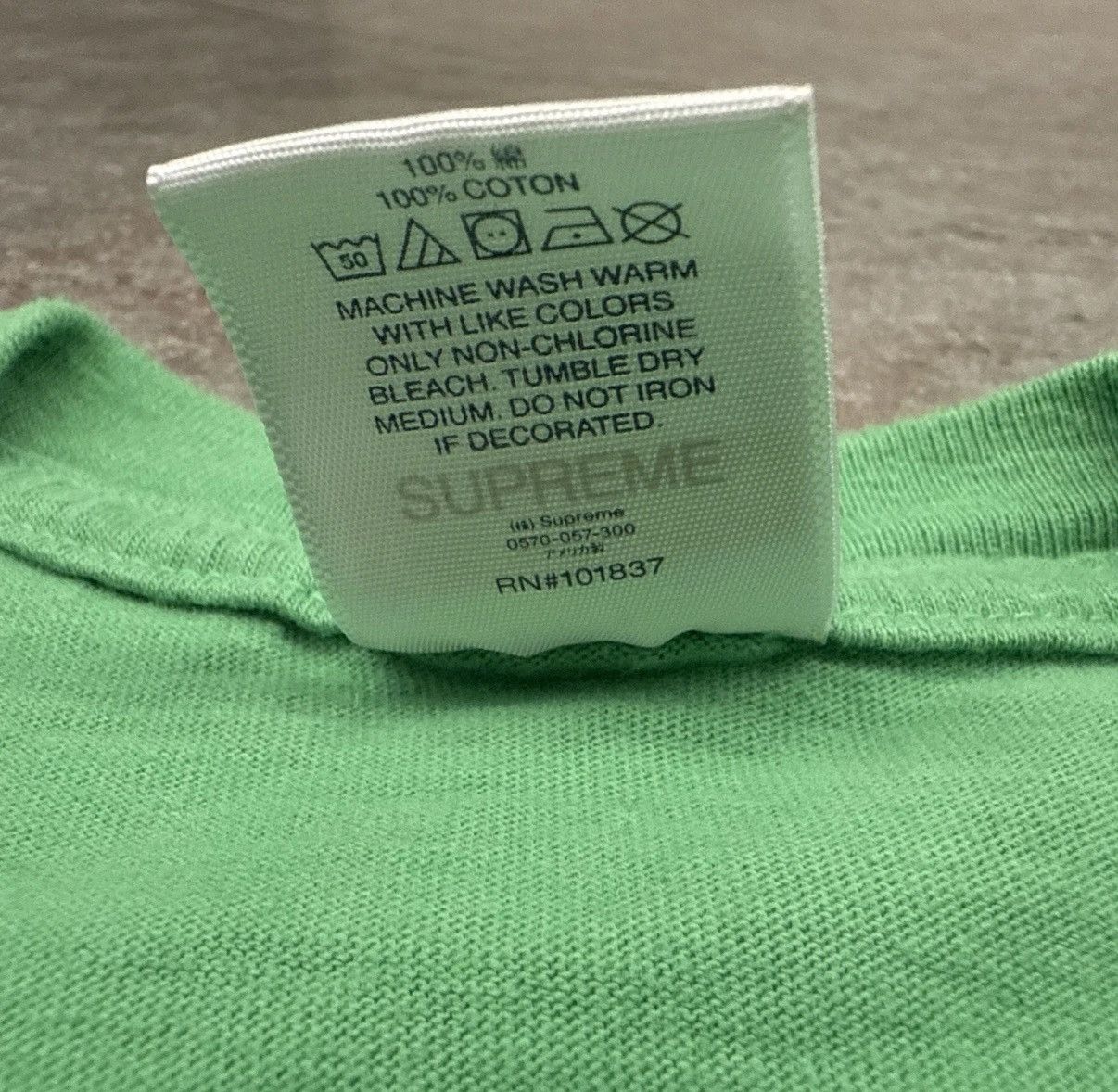Supreme Supreme Stack Graphic Tee Shirt Green FW21 Men’s Size Large Size US L / EU 52-54 / 3 - 6 Thumbnail